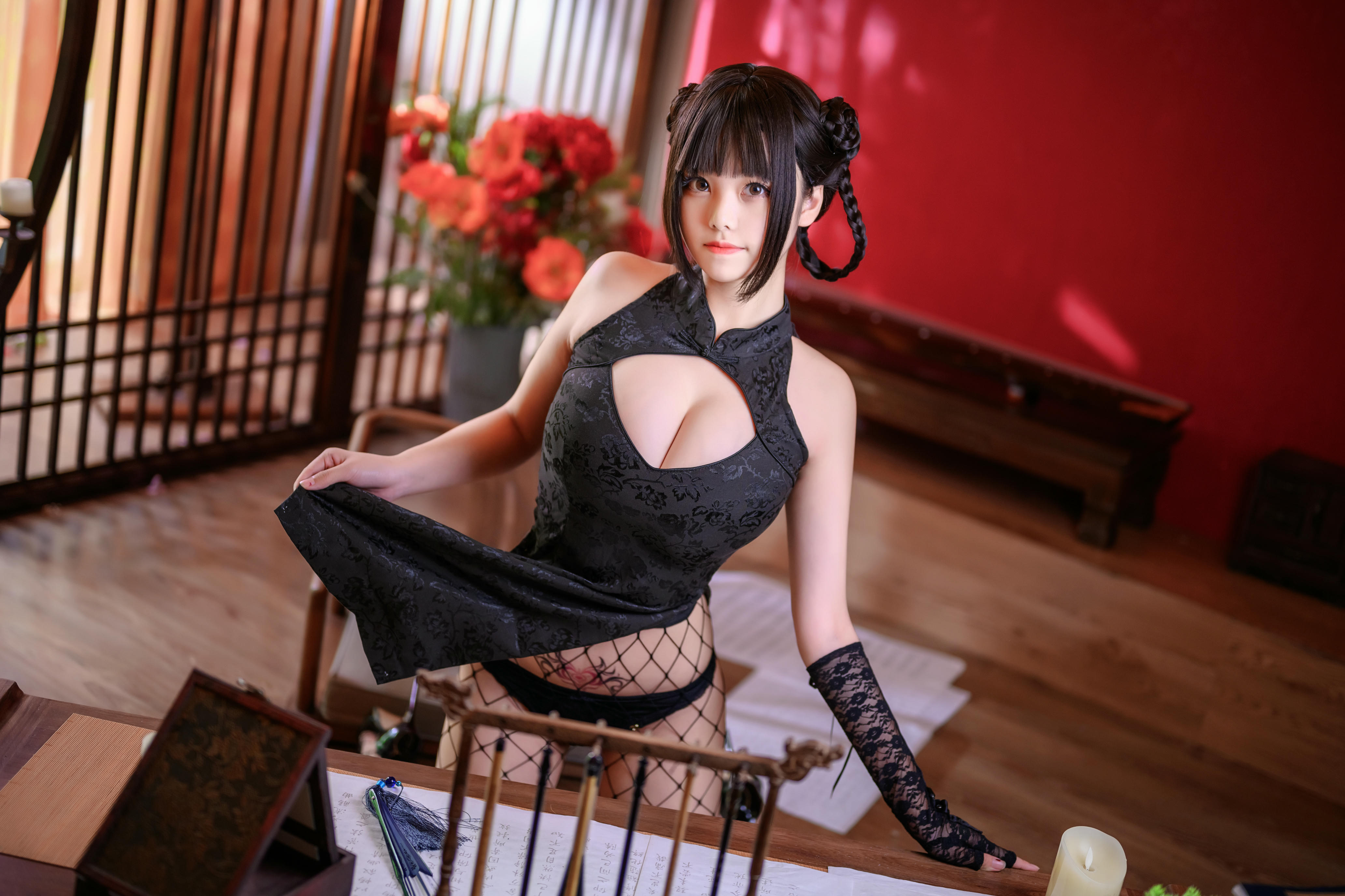 蜜汁猫裘 NO.056 魔女旗袍 [56P-1.08GB]_第1集