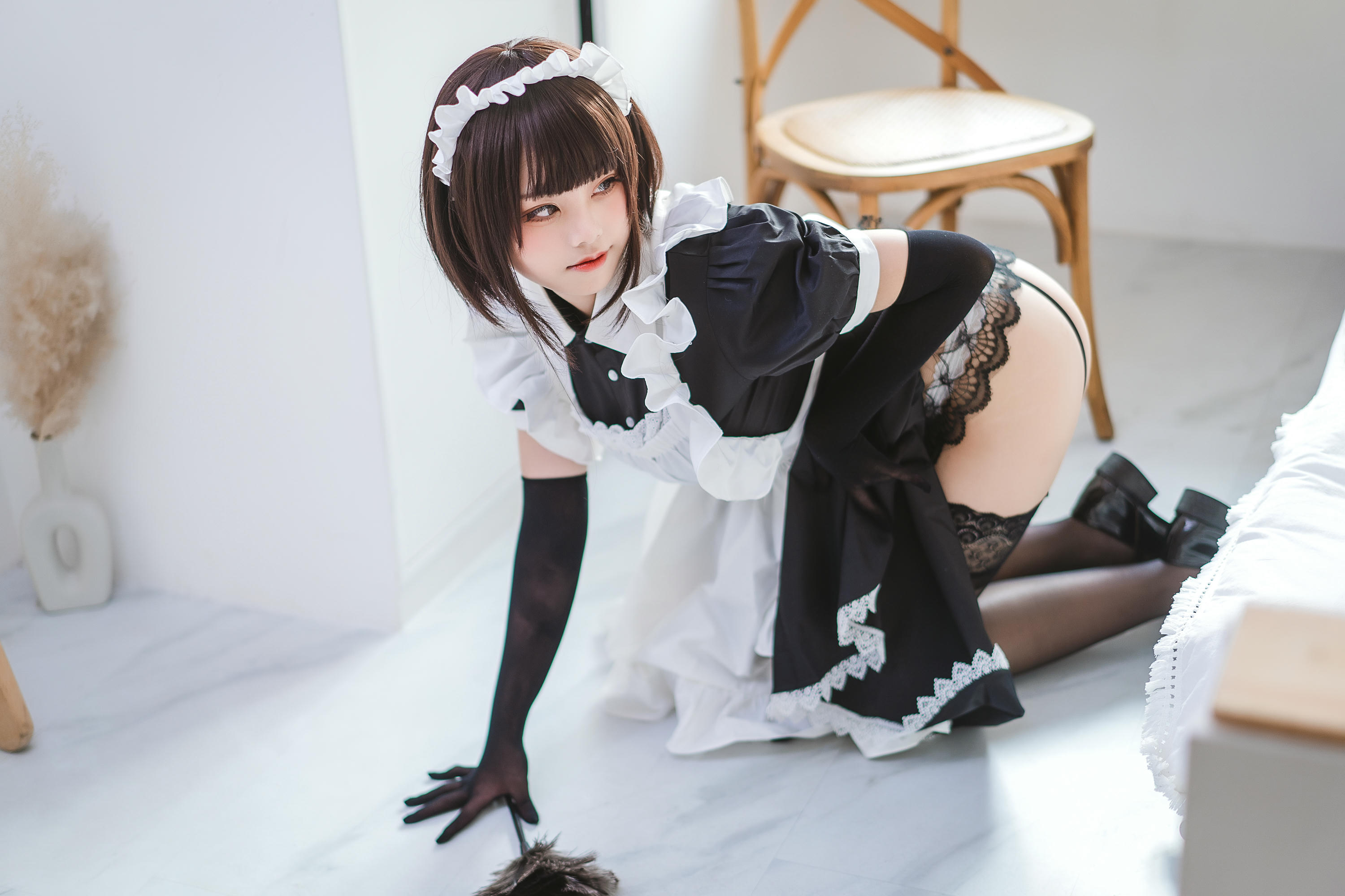 蜜汁猫裘 NO.057 民宿 女仆 [50P-587MB]_第2集