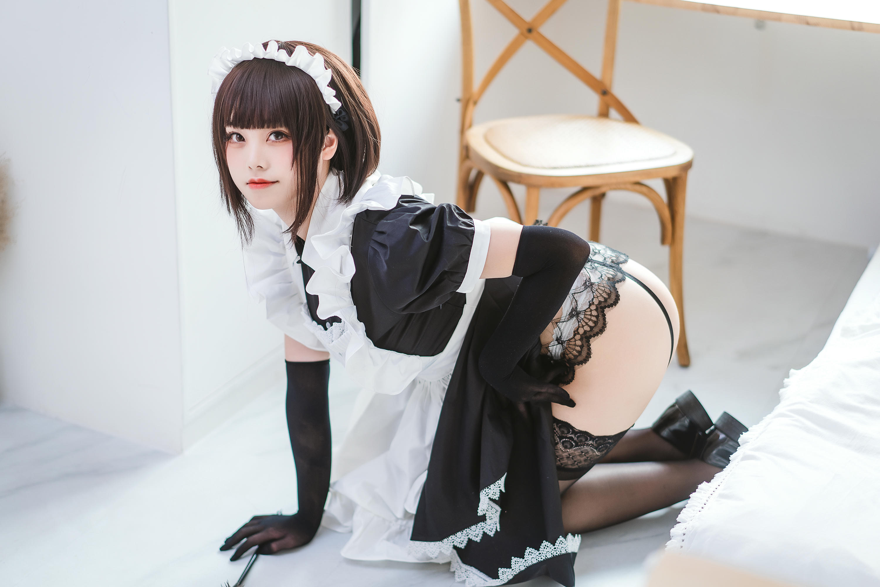蜜汁猫裘 NO.057 民宿 女仆 [50P-587MB]_第2集