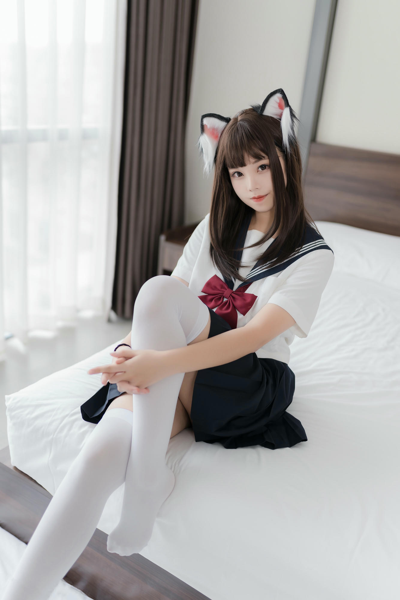 蜜汁猫裘 NO.005 猫耳JK [40P-110MB]_第2集