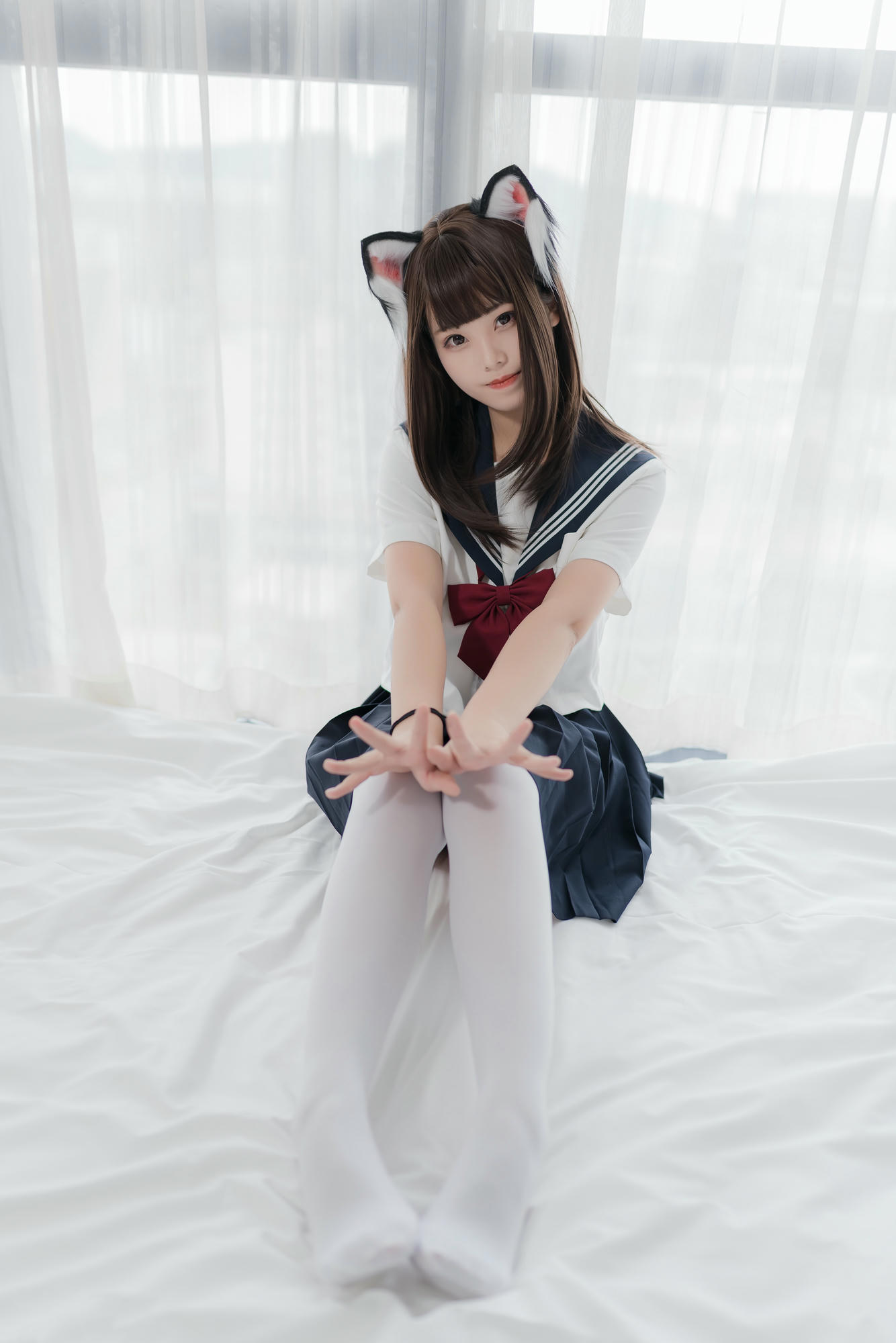 蜜汁猫裘 NO.005 猫耳JK [40P-110MB]_第1集