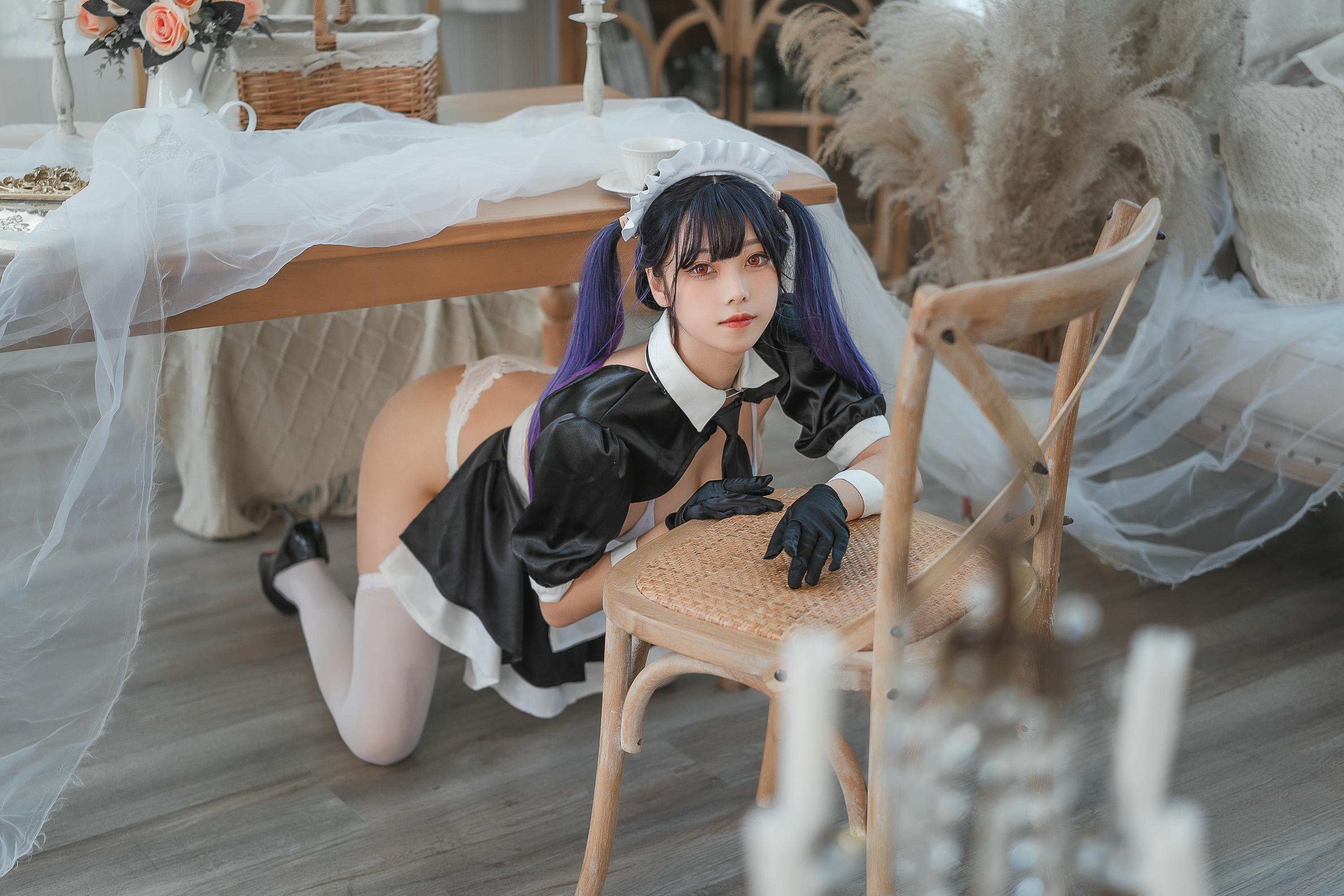 蜜汁猫裘 NO.077 工作女仆 [50P3V-1.37GB]_第2集