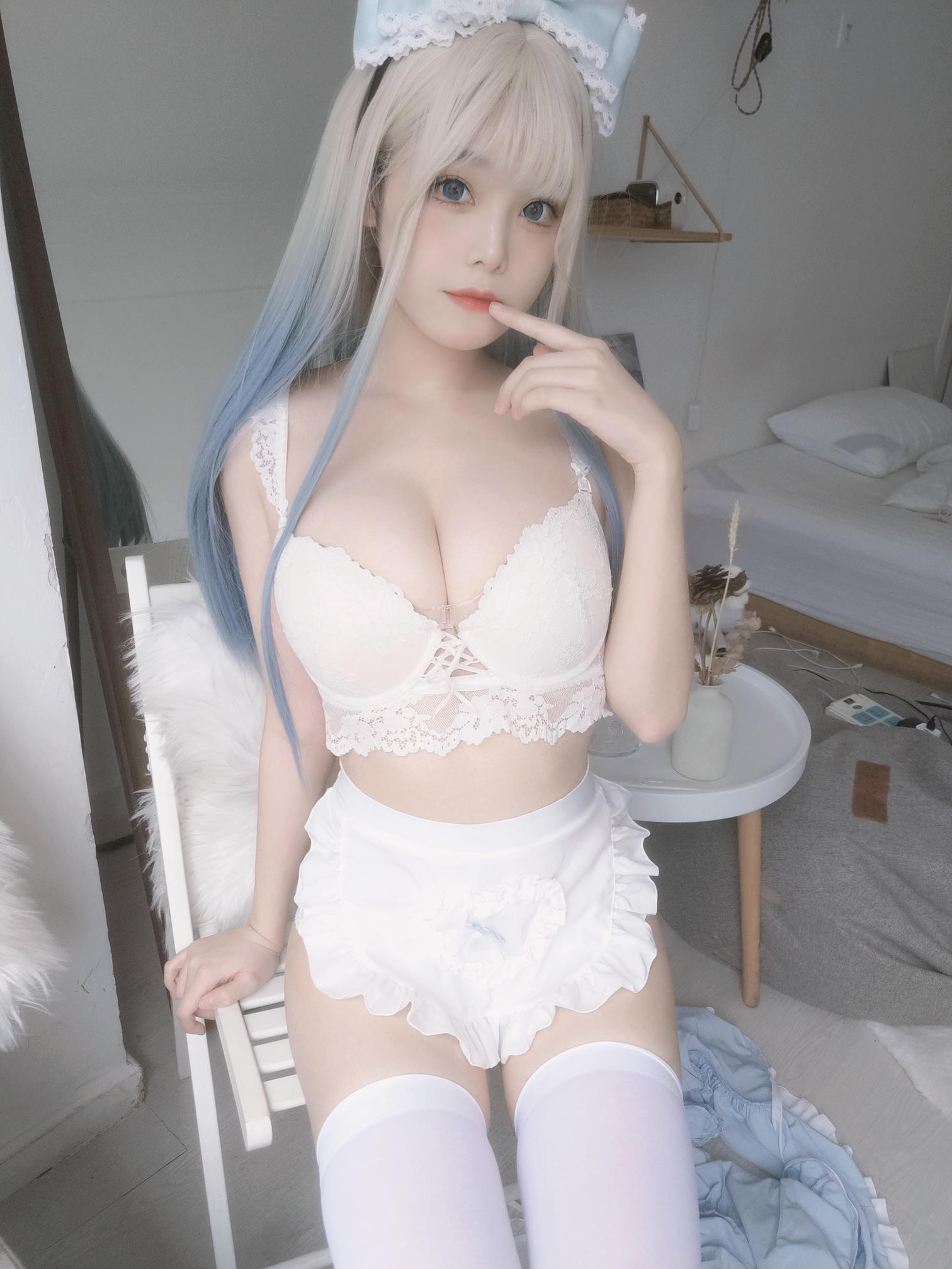 蜜汁猫裘 NO.085 蓝baby [27P2V-407MB]_第1集