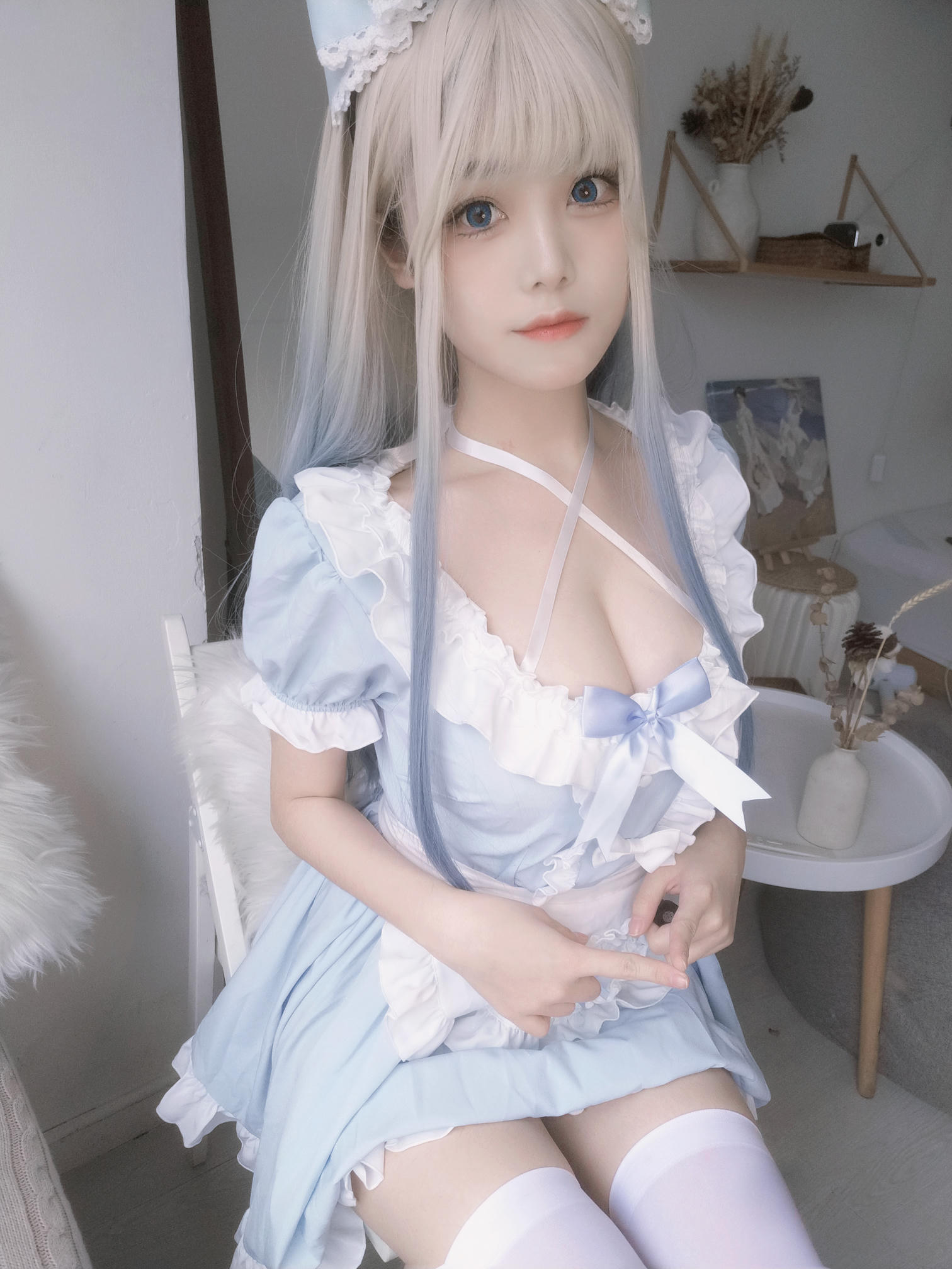 蜜汁猫裘 NO.085 蓝baby [27P2V-407MB]_第1集