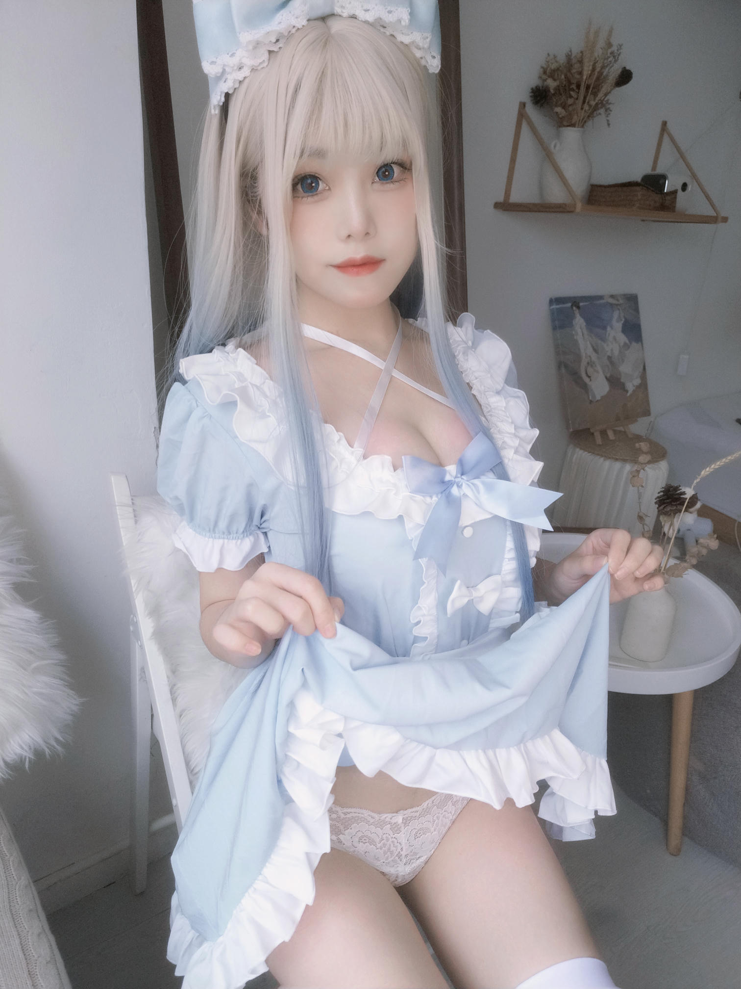 蜜汁猫裘 NO.085 蓝baby [27P2V-407MB]_第2集