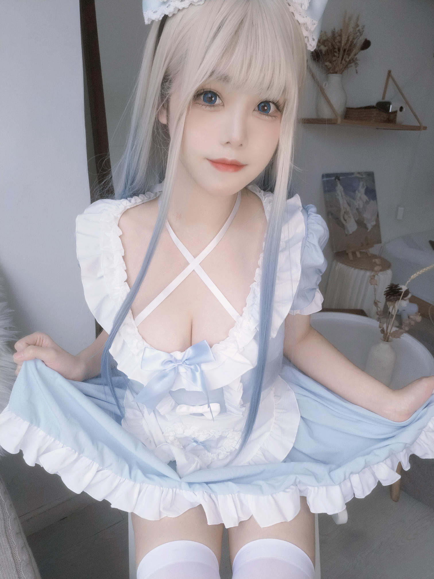 蜜汁猫裘 NO.085 蓝baby [27P2V-407MB]_第2集