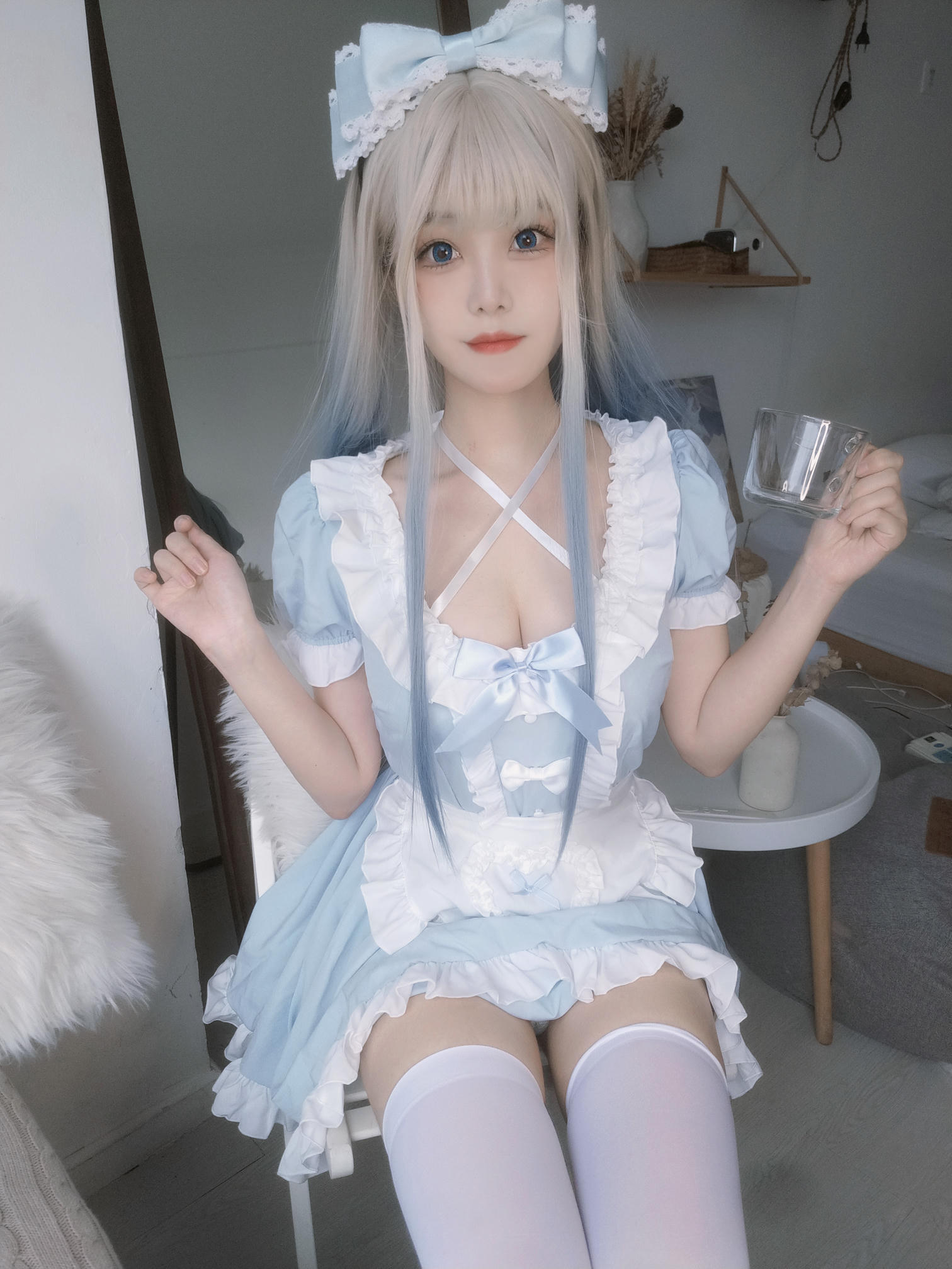 蜜汁猫裘 NO.085 蓝baby [27P2V-407MB]_第1集