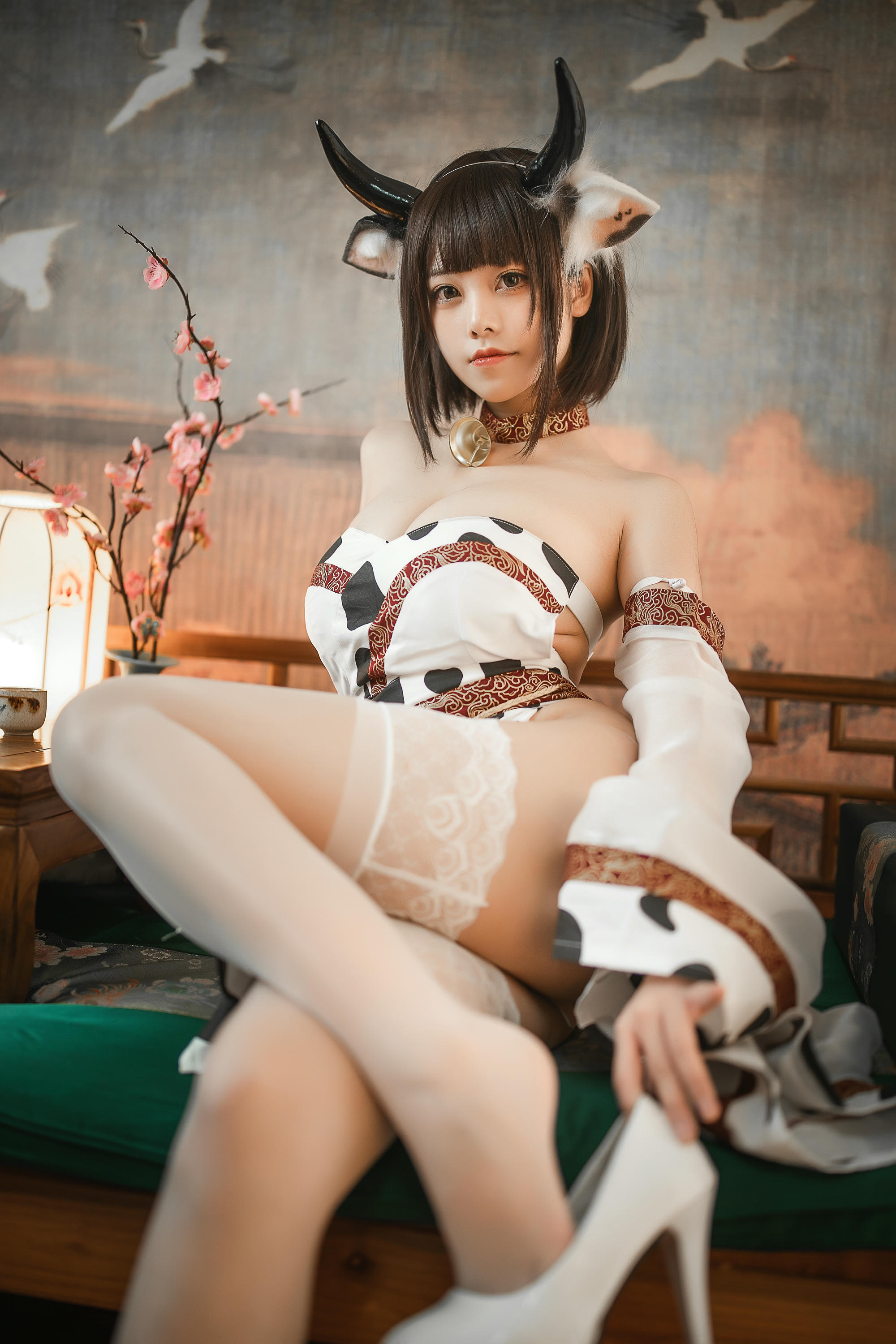 蜜汁猫裘 NO.086 奶牛 [50P-880MB]_第2集