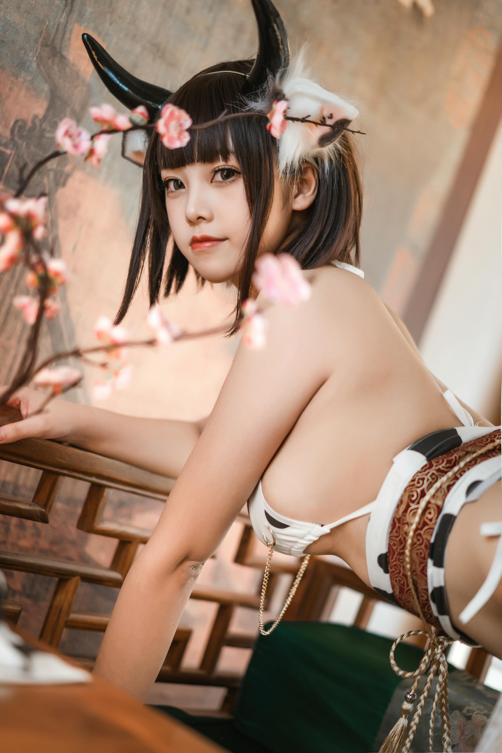 蜜汁猫裘 NO.086 奶牛 [50P-880MB]_第3集