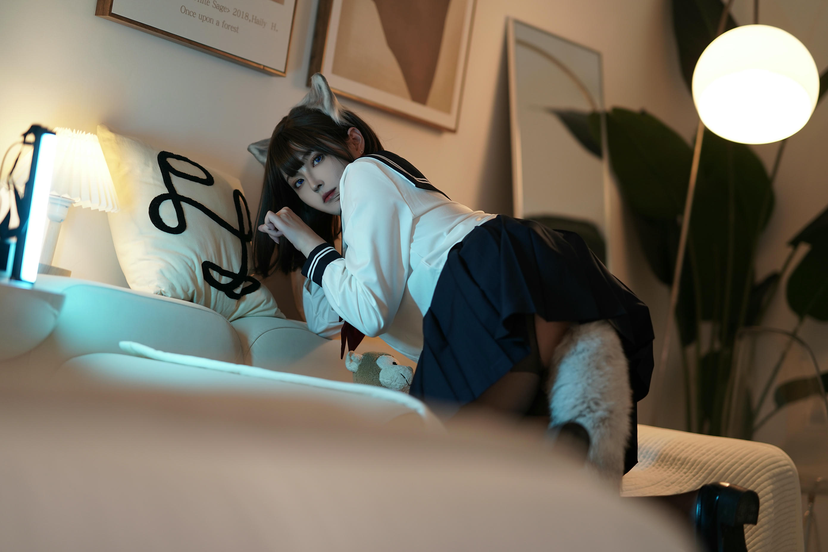 Natsuko夏夏子 NO.004 大尾巴猫 [50P 391MB]_第1集