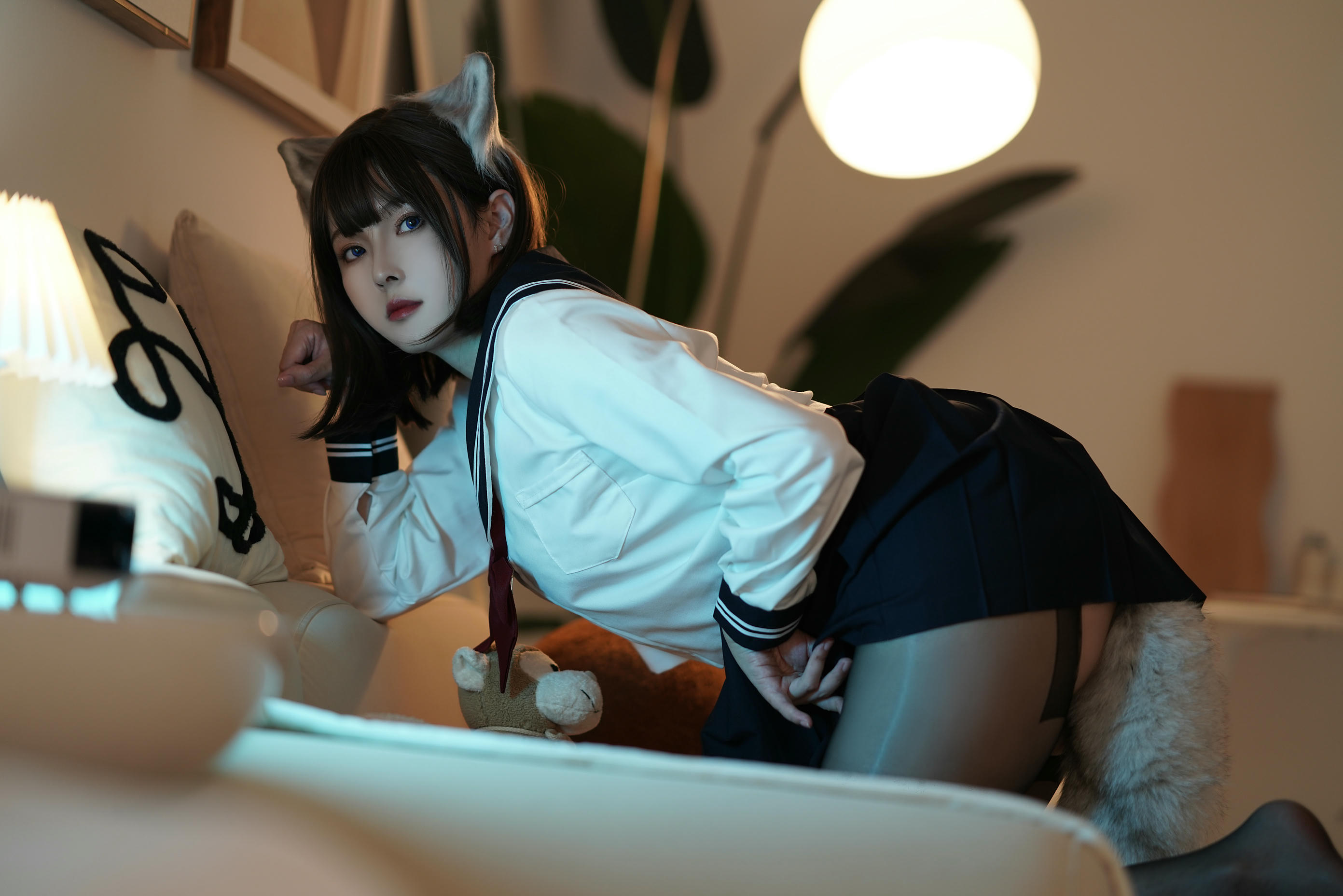 Natsuko夏夏子 NO.004 大尾巴猫 [50P 391MB]_第1集