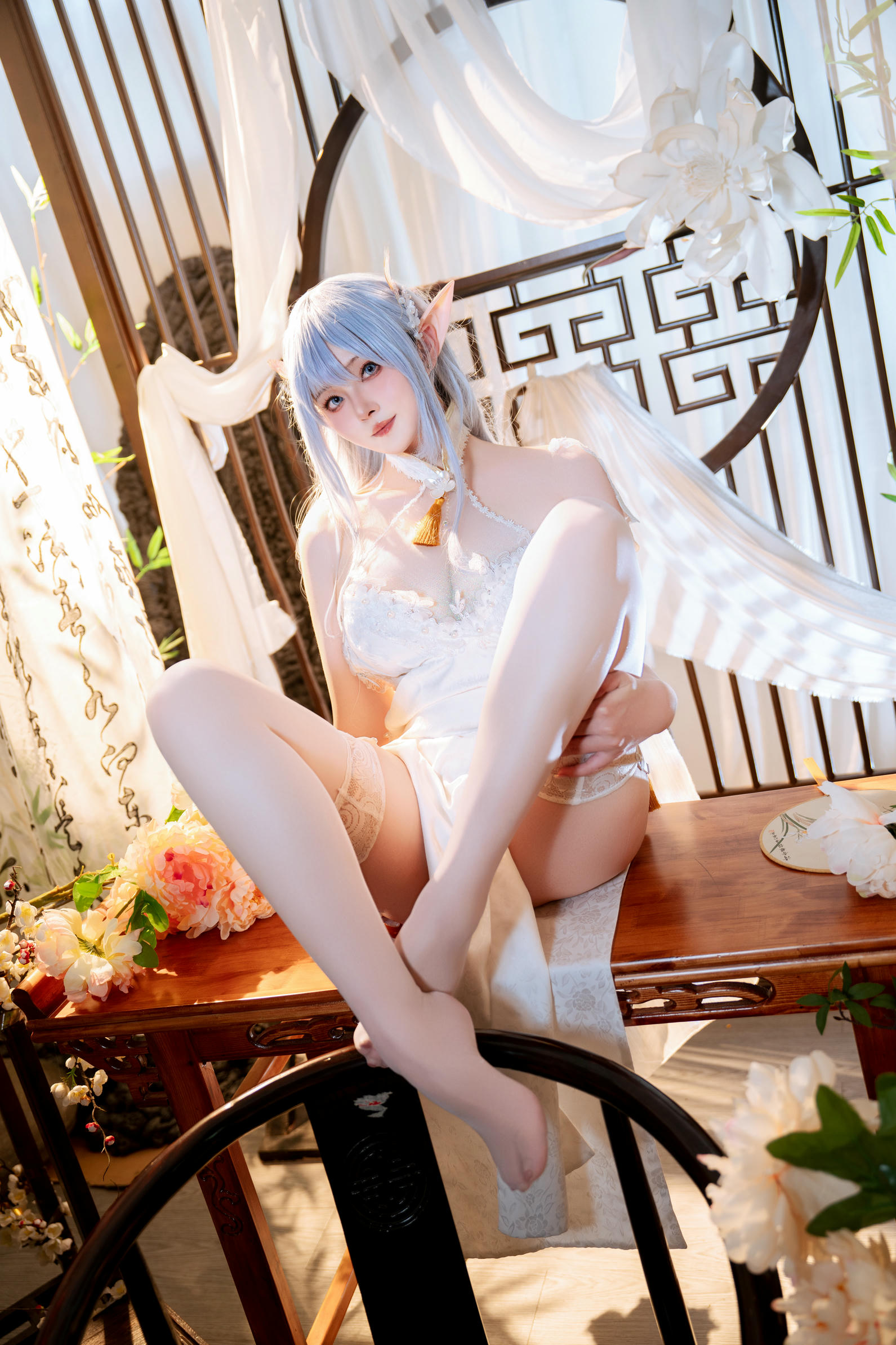 Natsuko夏夏子 NO.074 碧蓝航线 阿尔比恩旗袍[52P-452.8M]_第1集
