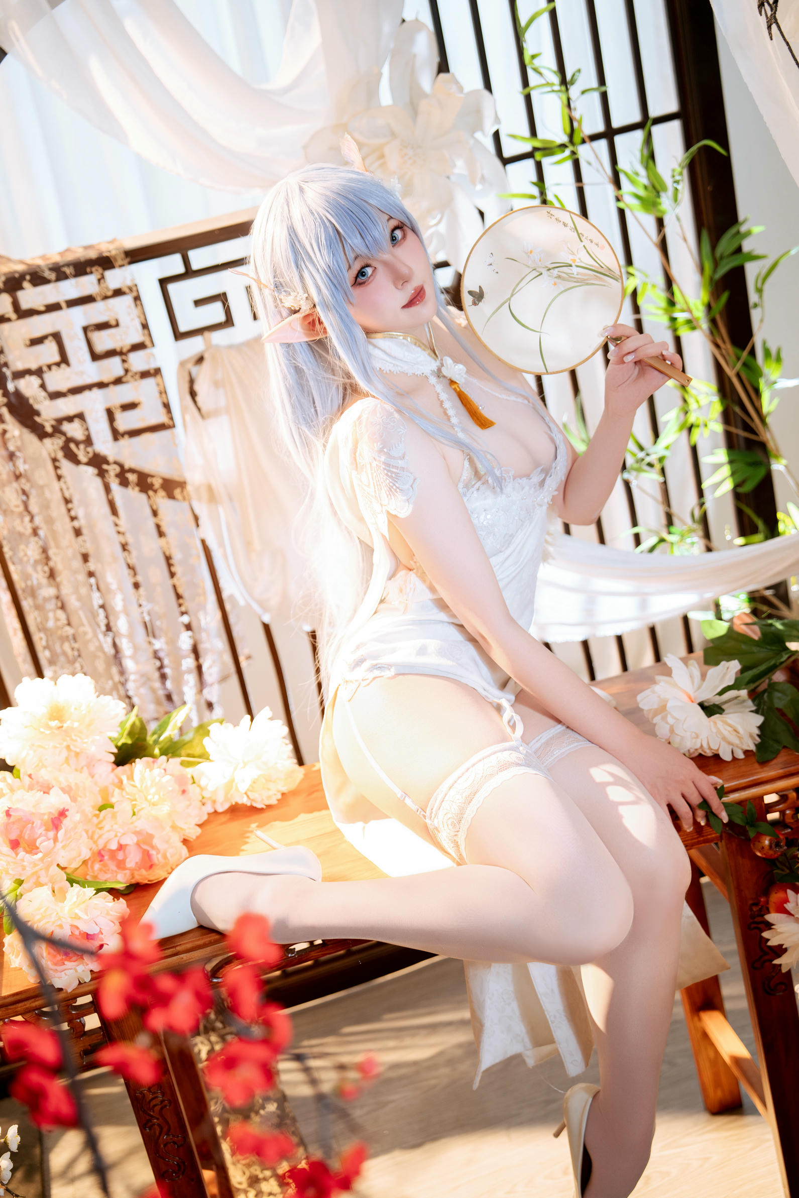 Natsuko夏夏子 NO.074 碧蓝航线 阿尔比恩旗袍[52P-452.8M]_第1集