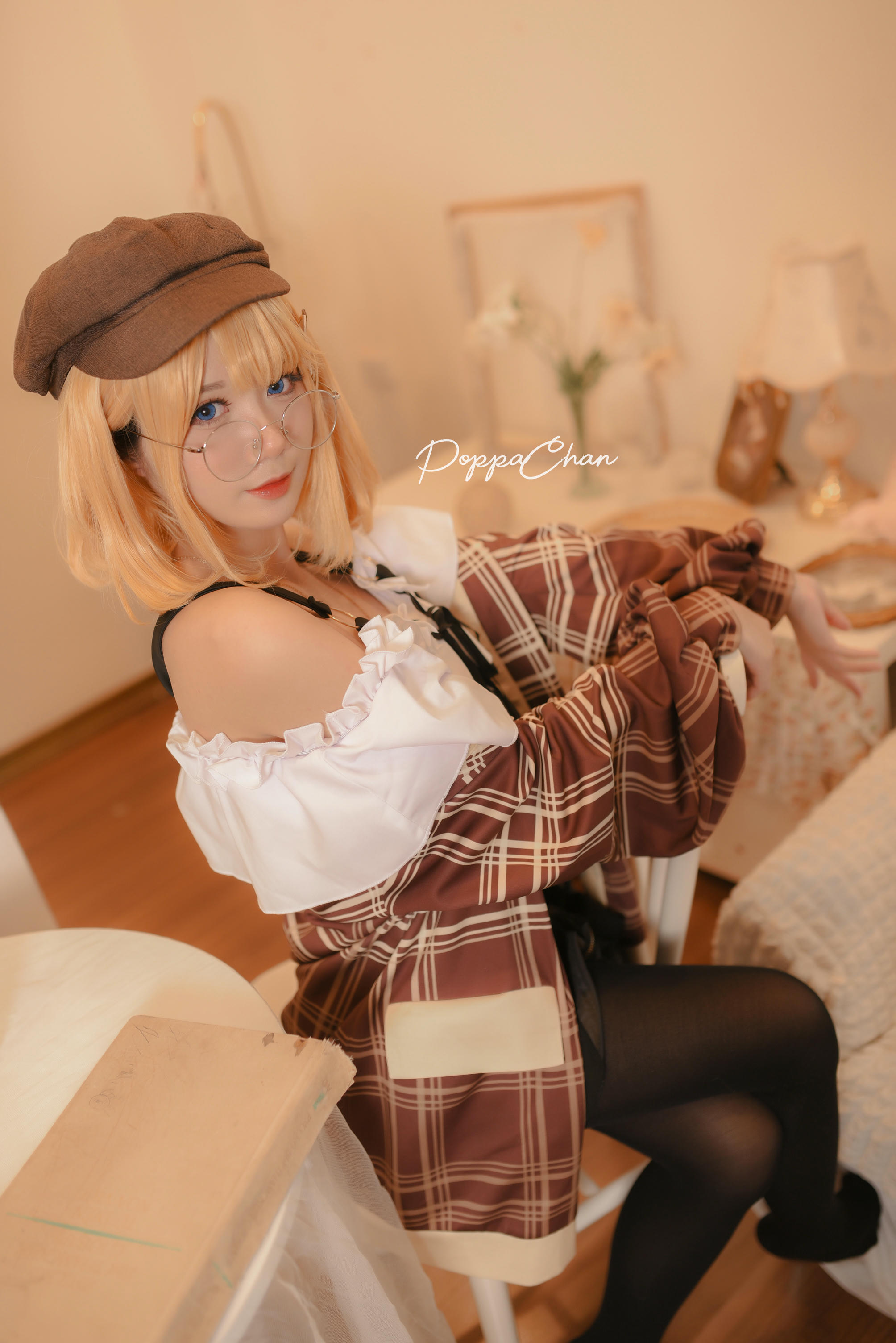 越南coser-PoppaChan NO.015 Amelia Watson Casual Clothes version [50P+10V／261MB]_第1集