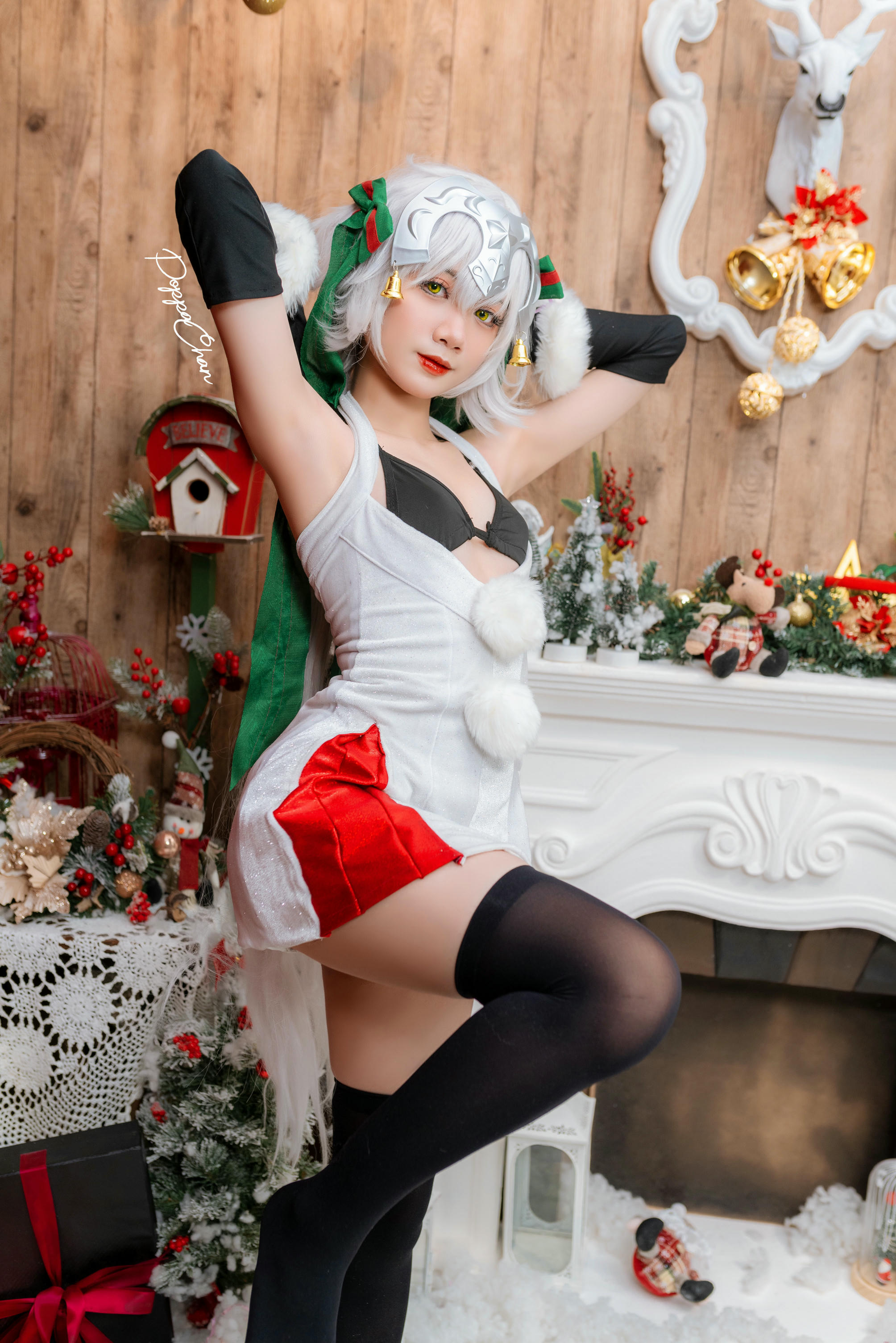 越南coser-PoppaChan NO.018 Jeanne D'arc Alter Santa Lily (NSFW -Sexy and Lewd content) [26P+4V／139MB]_第1集