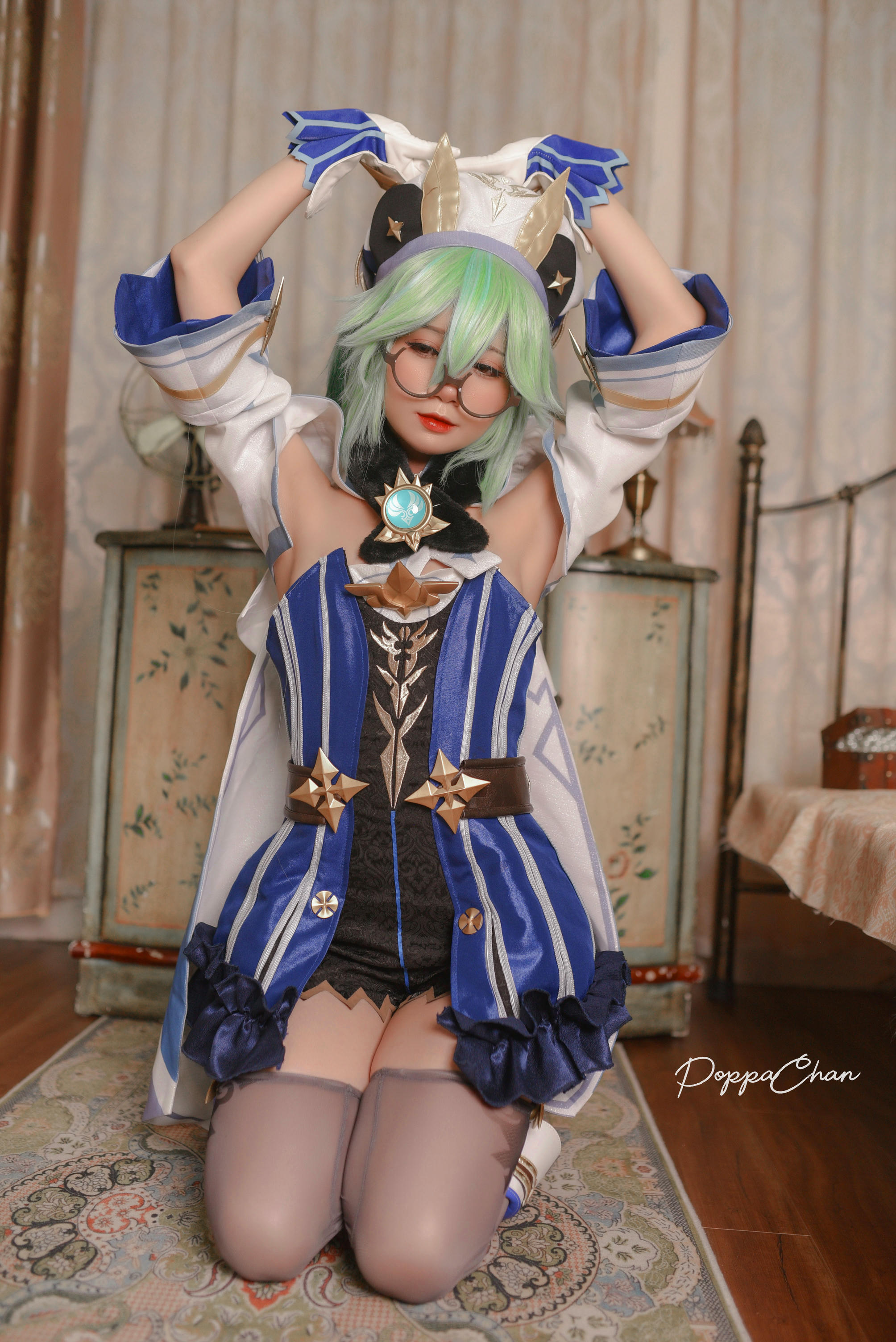 越南coser-PoppaChan NO.025 Sucrose Genshin Impact [29P+14V／163MB]_第1集