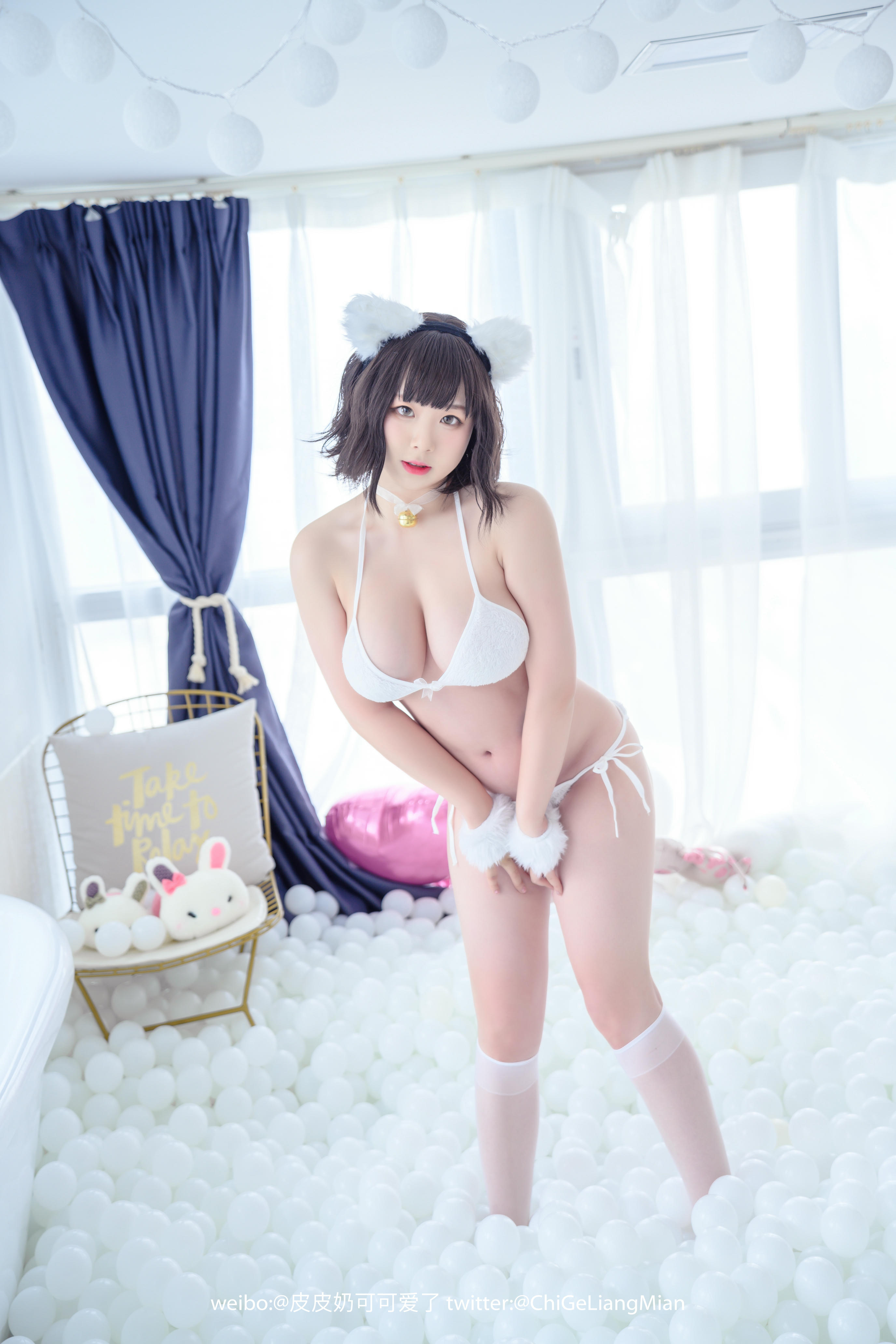 皮皮奶可可爱了啦 NO.014 白猫 [50P-524MB]_第1集