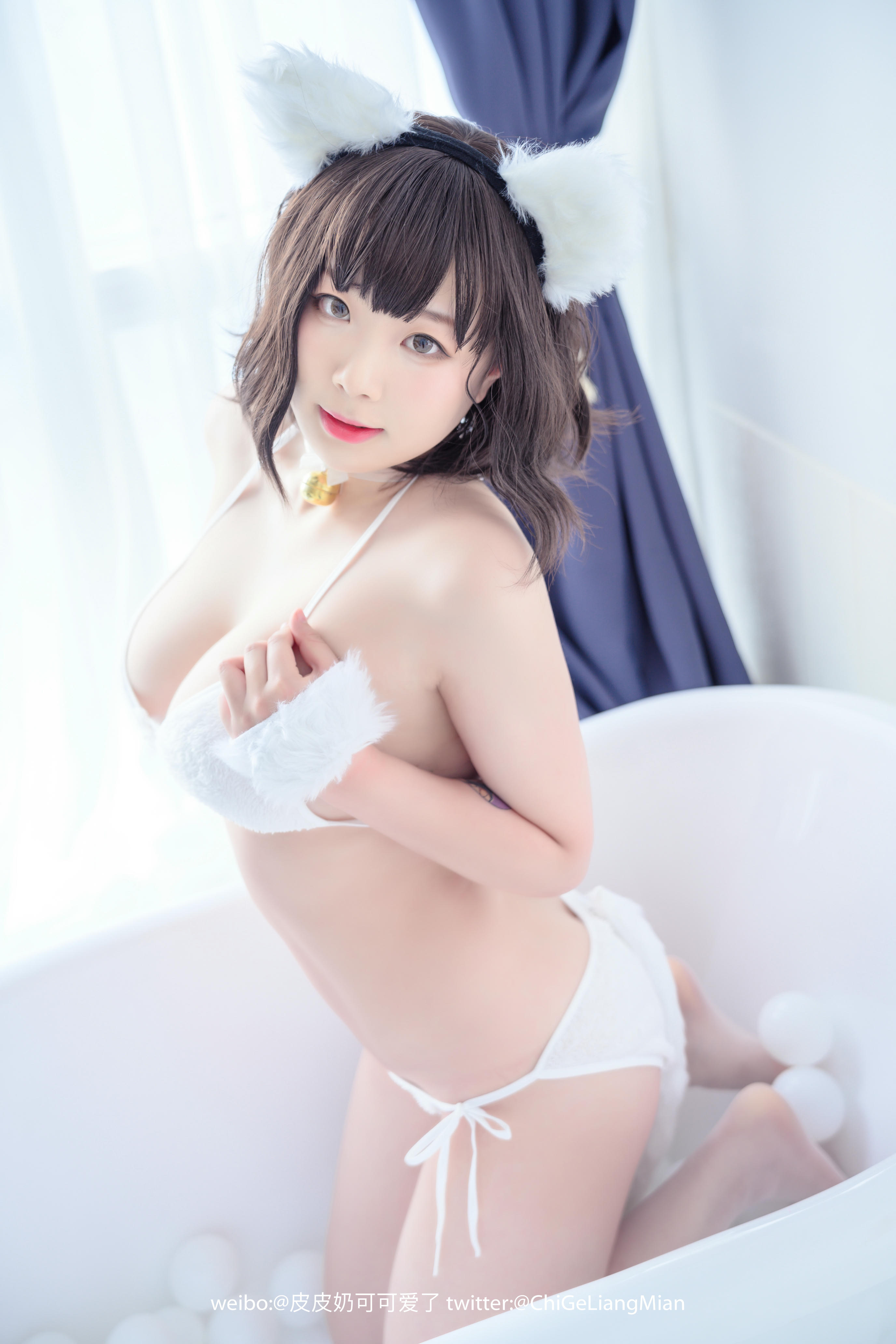 皮皮奶可可爱了啦 NO.014 白猫 [50P-524MB]_第1集