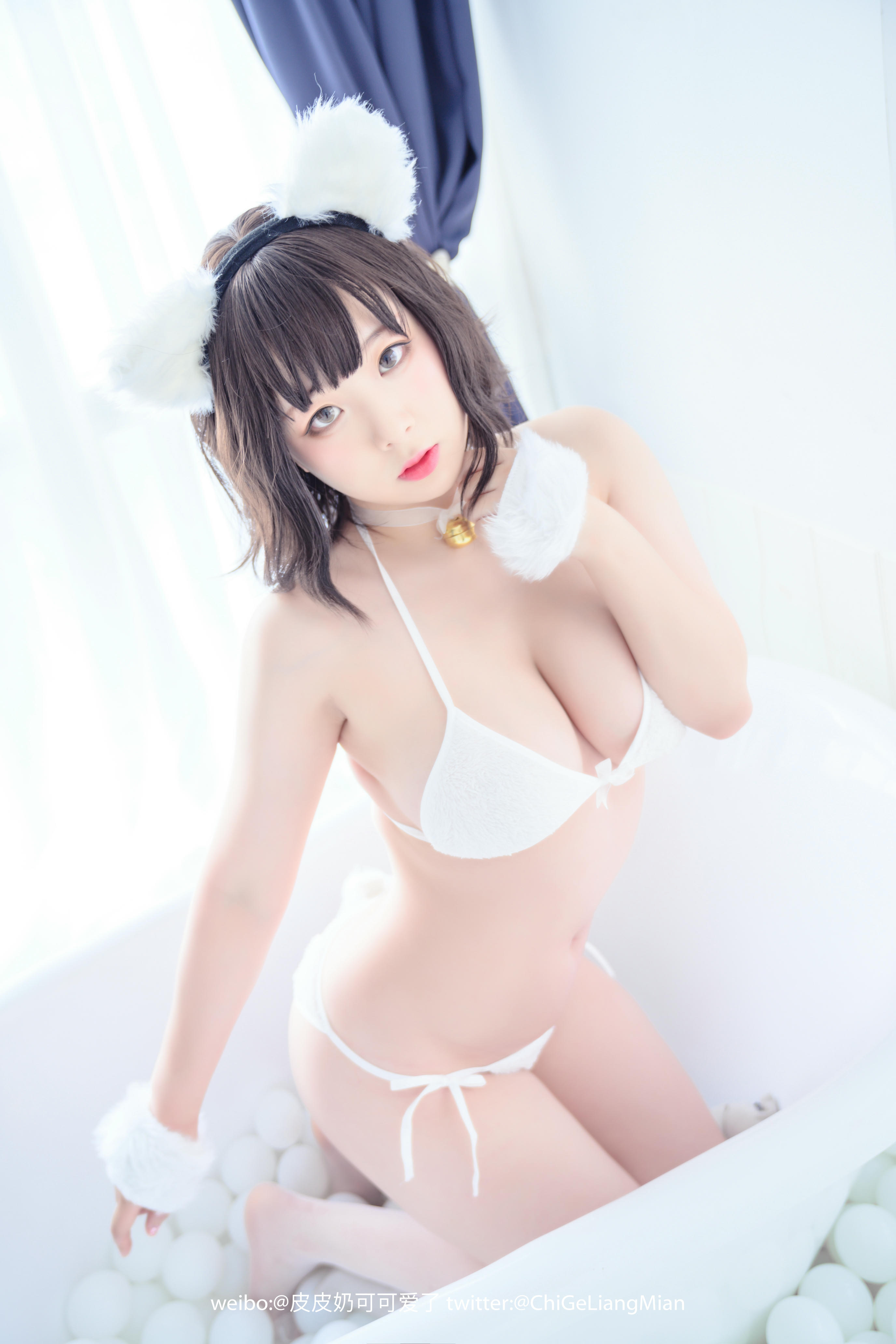 皮皮奶可可爱了啦 NO.014 白猫 [50P-524MB]_第1集