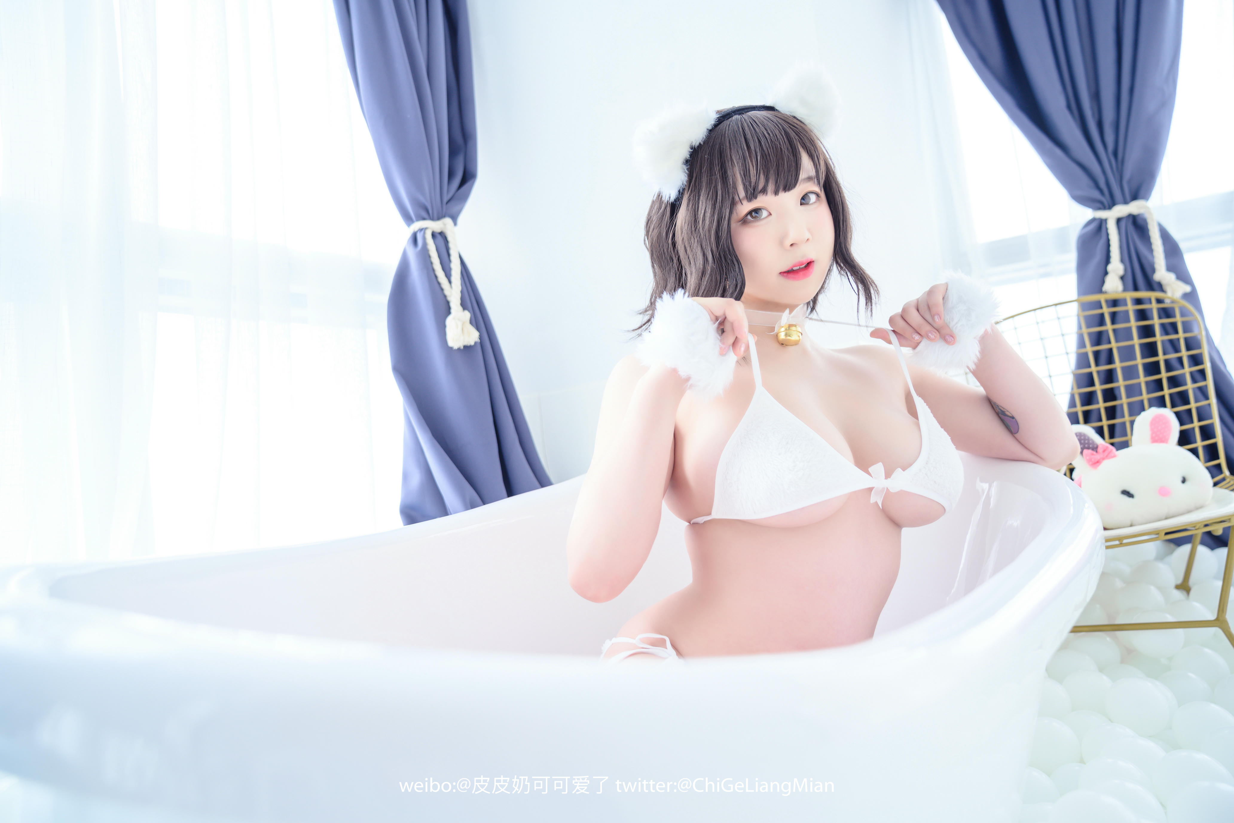 皮皮奶可可爱了啦 NO.014 白猫 [50P-524MB]_第1集