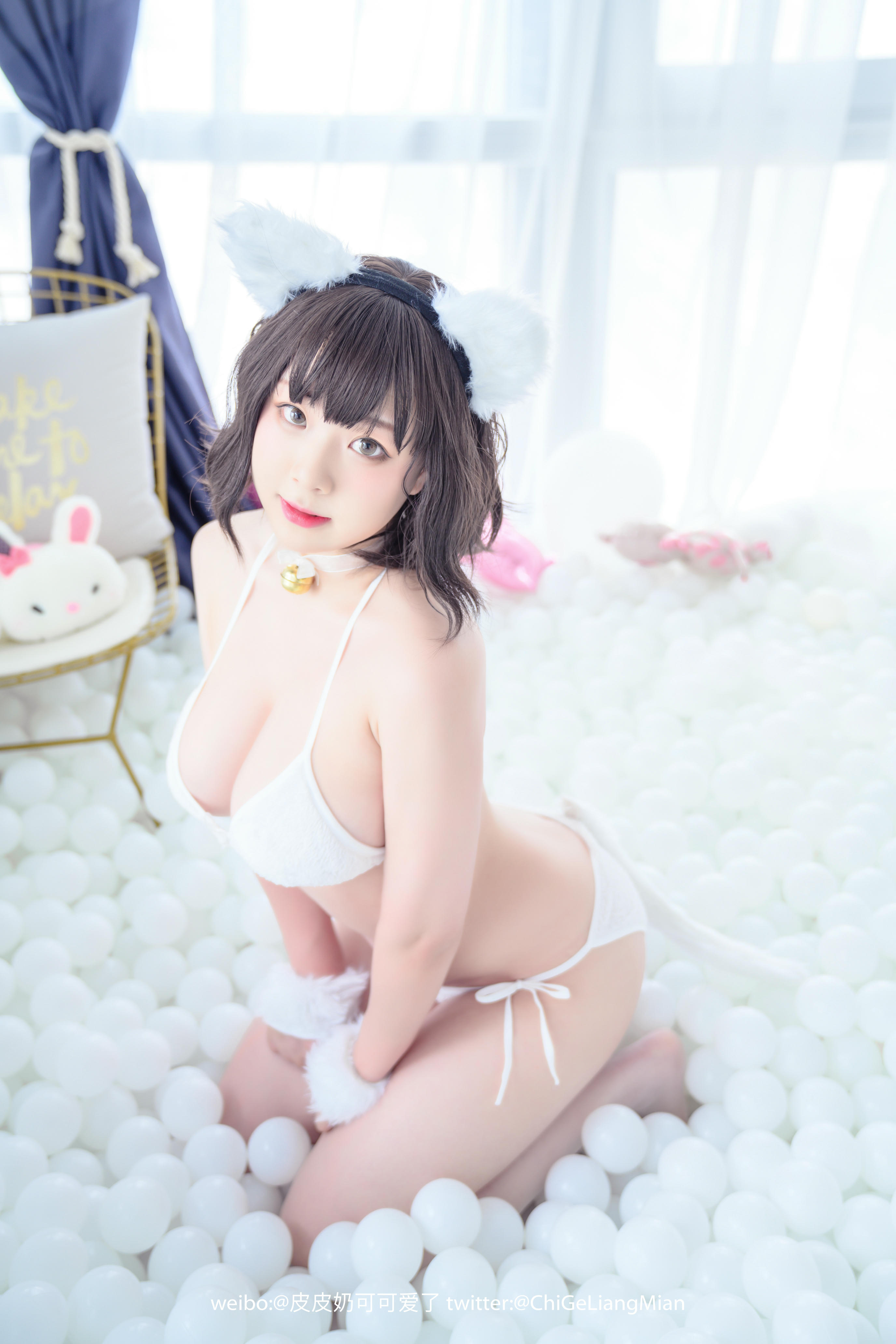 皮皮奶可可爱了啦 NO.014 白猫 [50P-524MB]_第1集