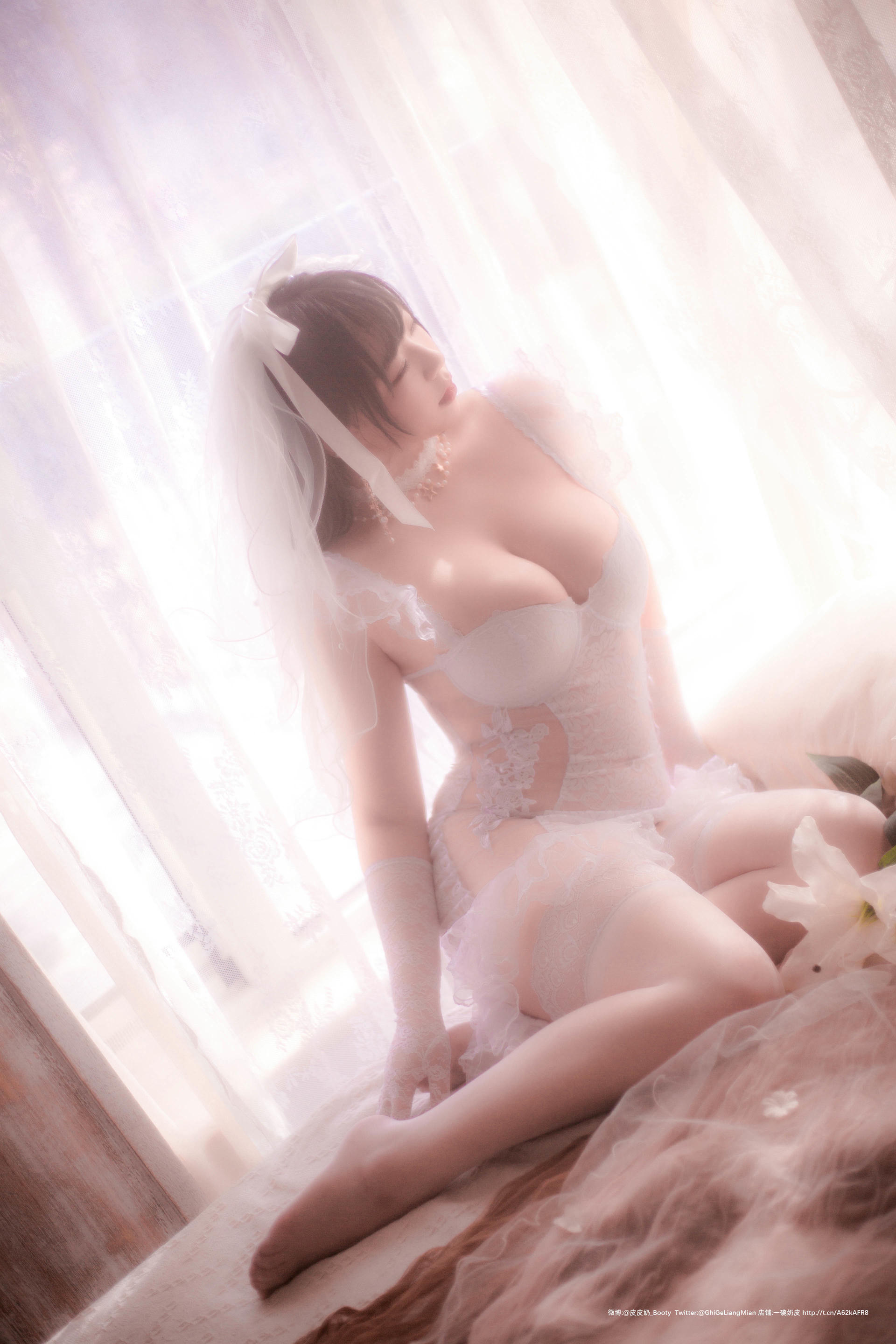皮皮奶可可爱了啦 NO.024 朦胧婚纱 [66P-56MB]_第2集