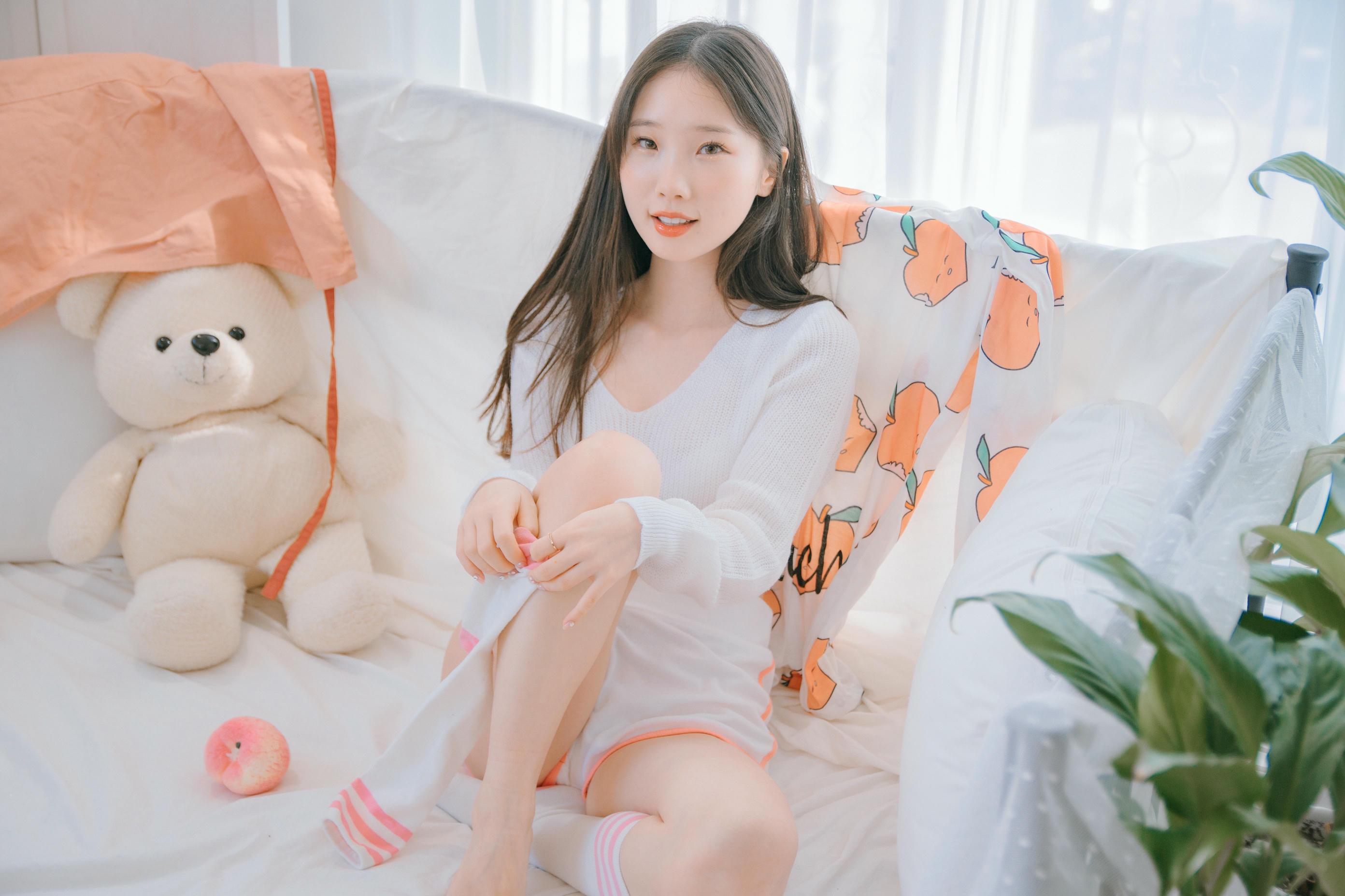 韩国清纯美女-Pureding (퓨딩) NO.002 Peach [50P2V-1.65GB]_第2集