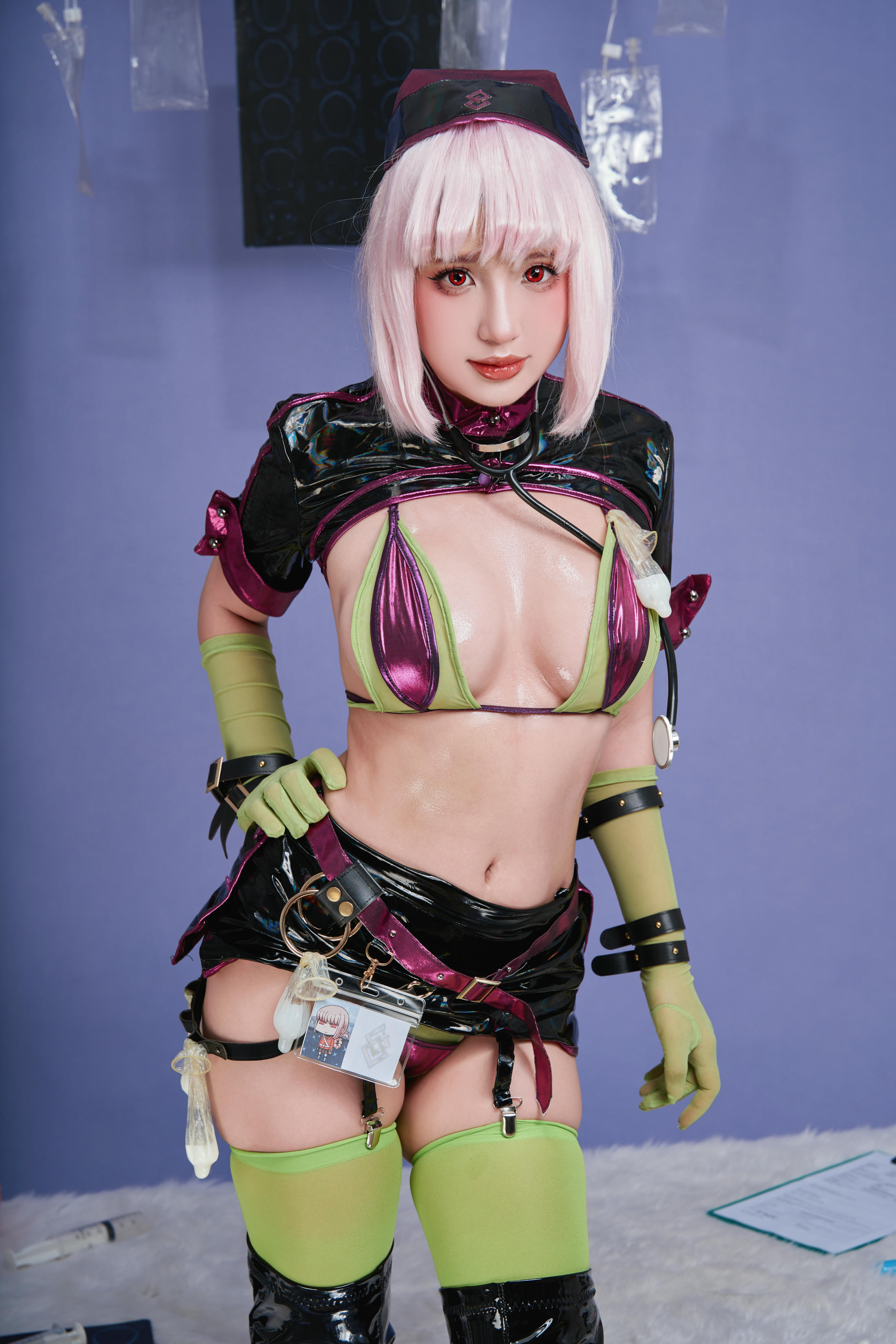 越南美女coser puypuychan - NO.015 FGO南丁格尔万圣礼装 [100P8V 1.04GB]-084. Nightingale-HD_第1集