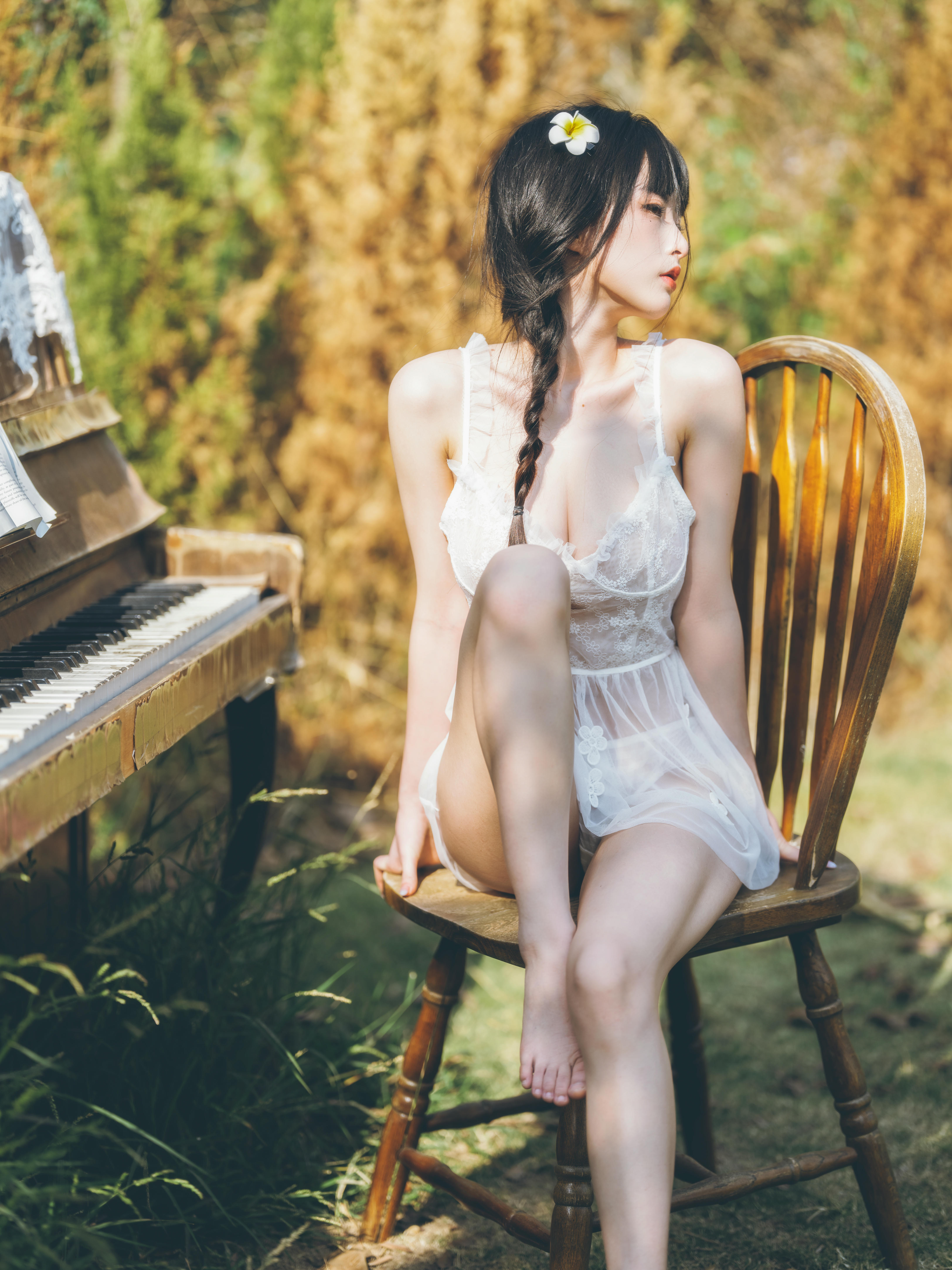 清水由乃 NO.021 田园蕾丝裙 [65P-2.66GB]_第3集