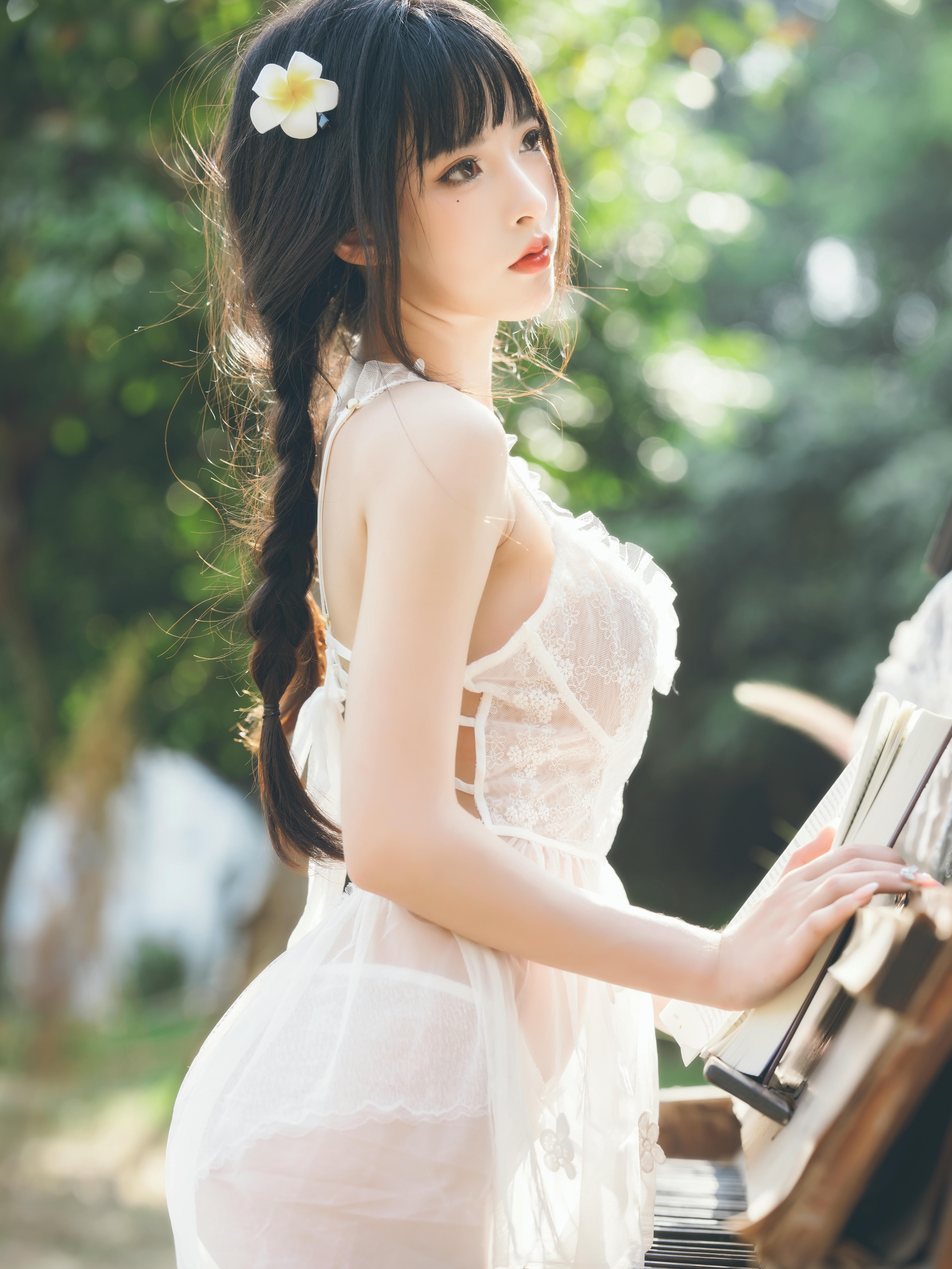 清水由乃 NO.021 田园蕾丝裙 [65P-2.66GB]_第3集