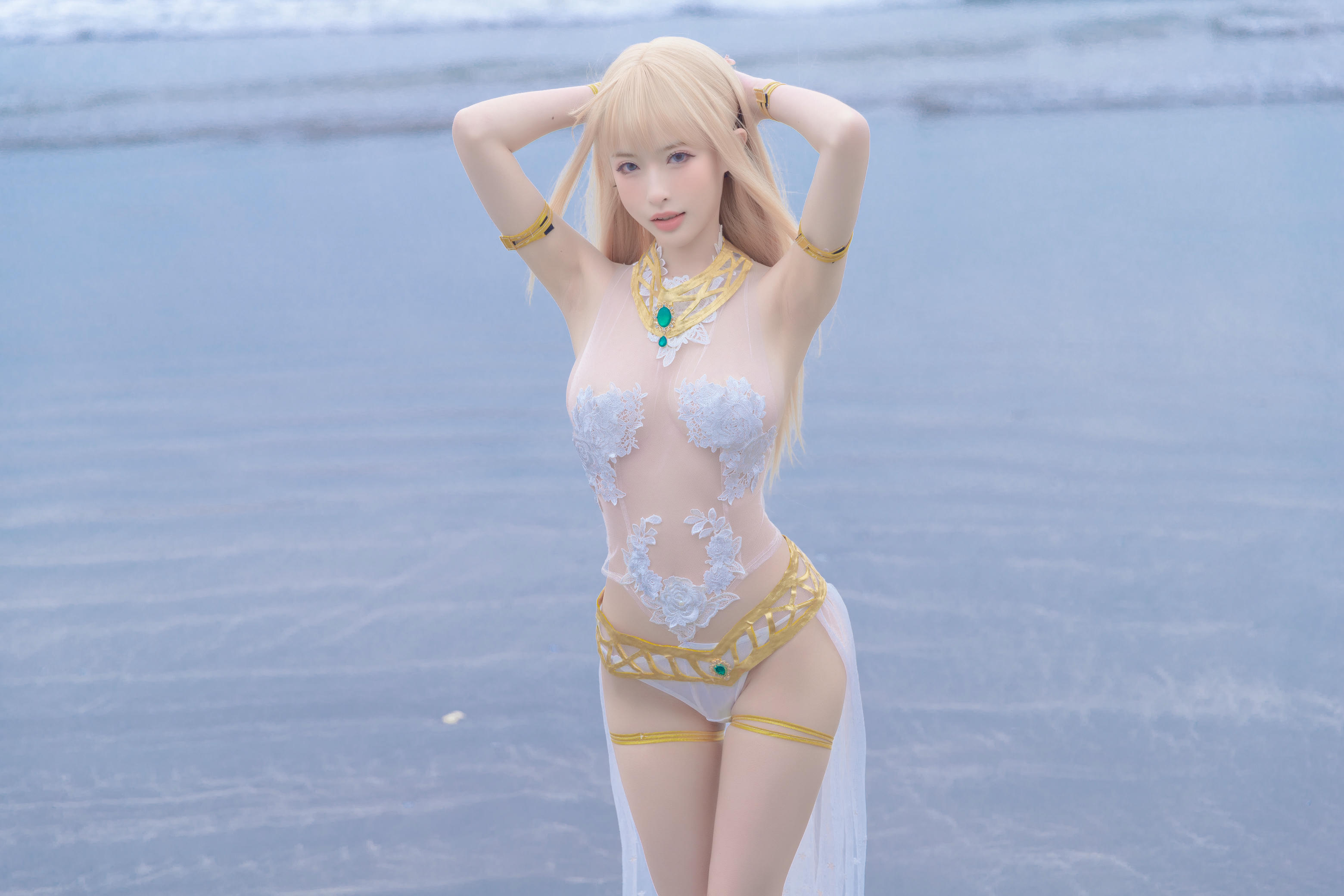 清水由乃 NO.023 玛丽萝丝 白色泳衣 [33P-355MB]_第1集
