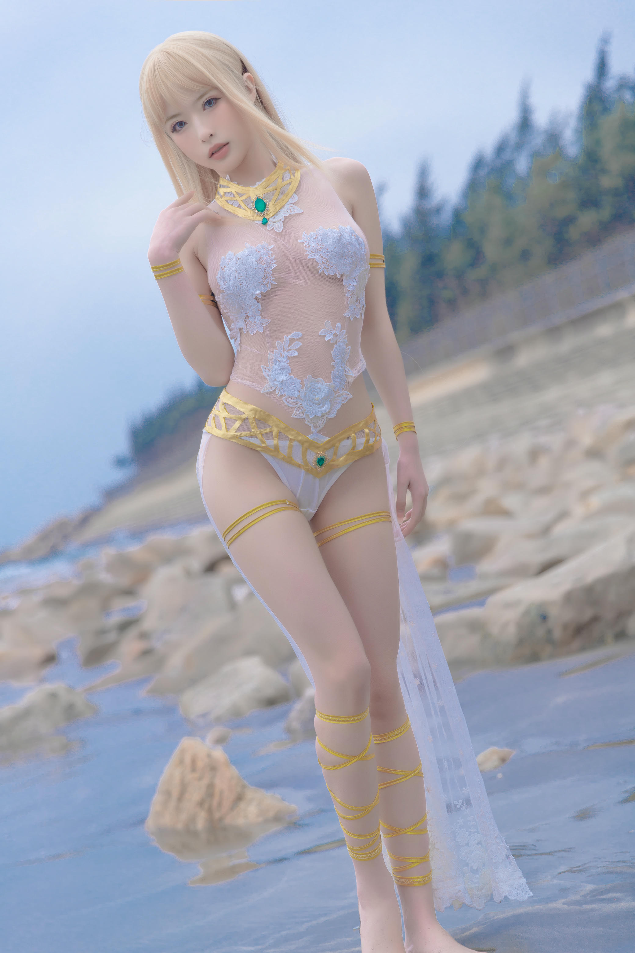 清水由乃 NO.023 玛丽萝丝 白色泳衣 [33P-355MB]_第1集
