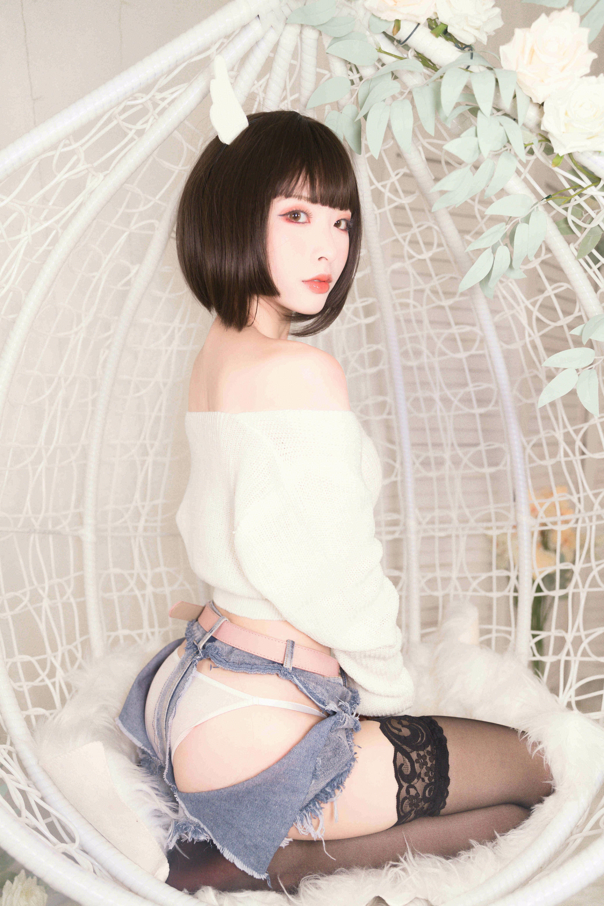 清水由乃 NO.037 白色毛衣[32P1V309M]_第1集
