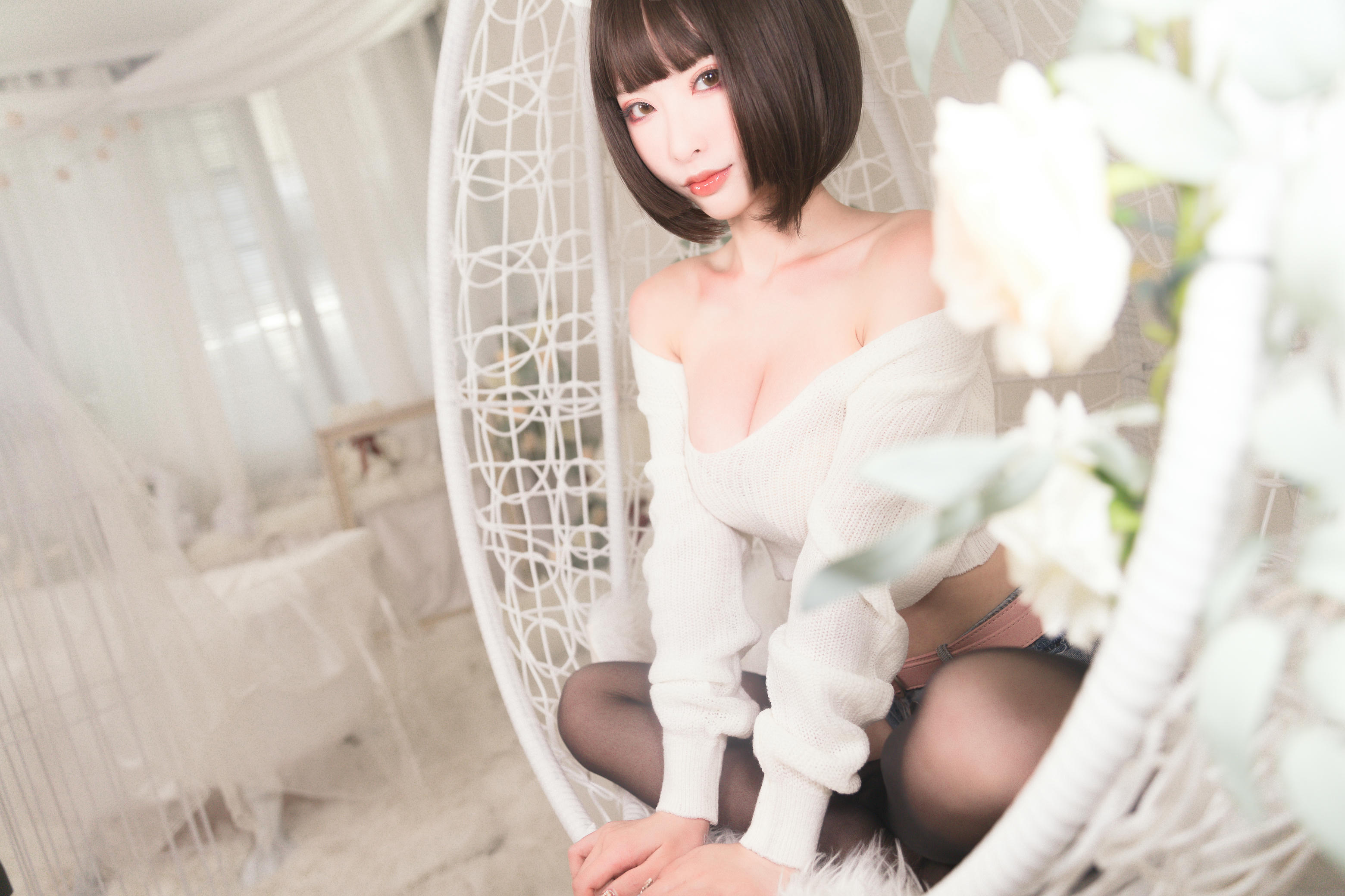 清水由乃 NO.037 白色毛衣[32P1V309M]_第2集
