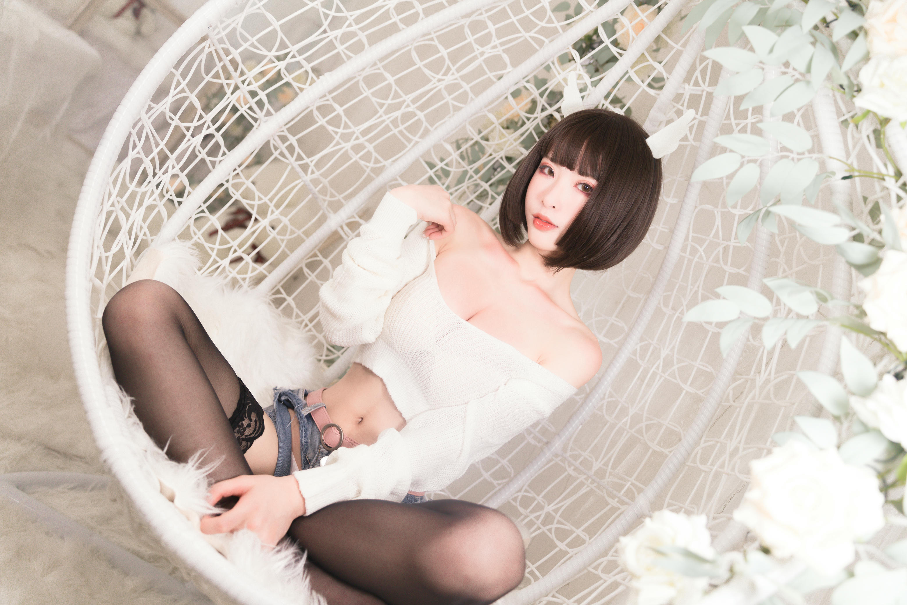 清水由乃 NO.037 白色毛衣[32P1V309M]_第2集