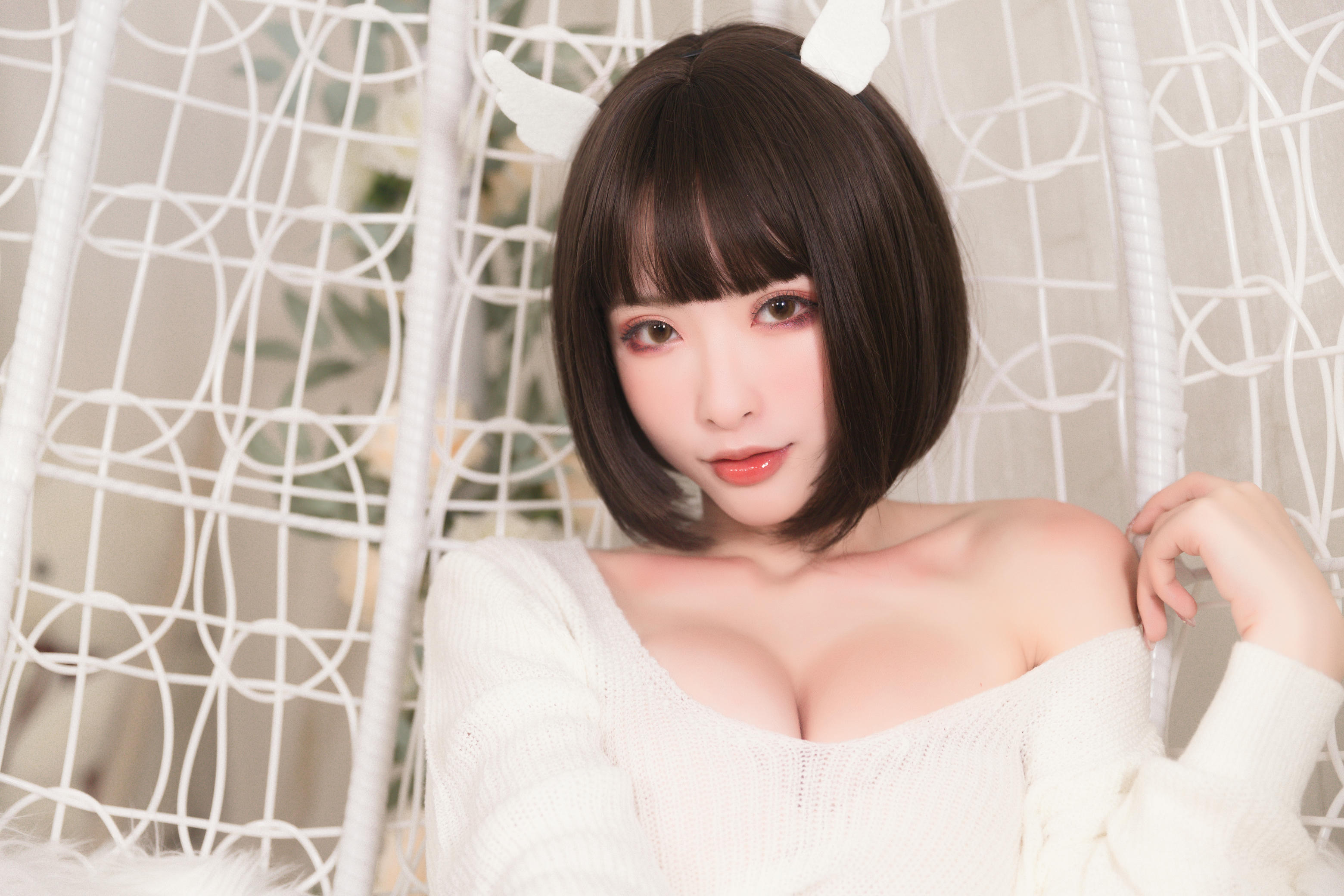 清水由乃 NO.037 白色毛衣[32P1V309M]_第1集
