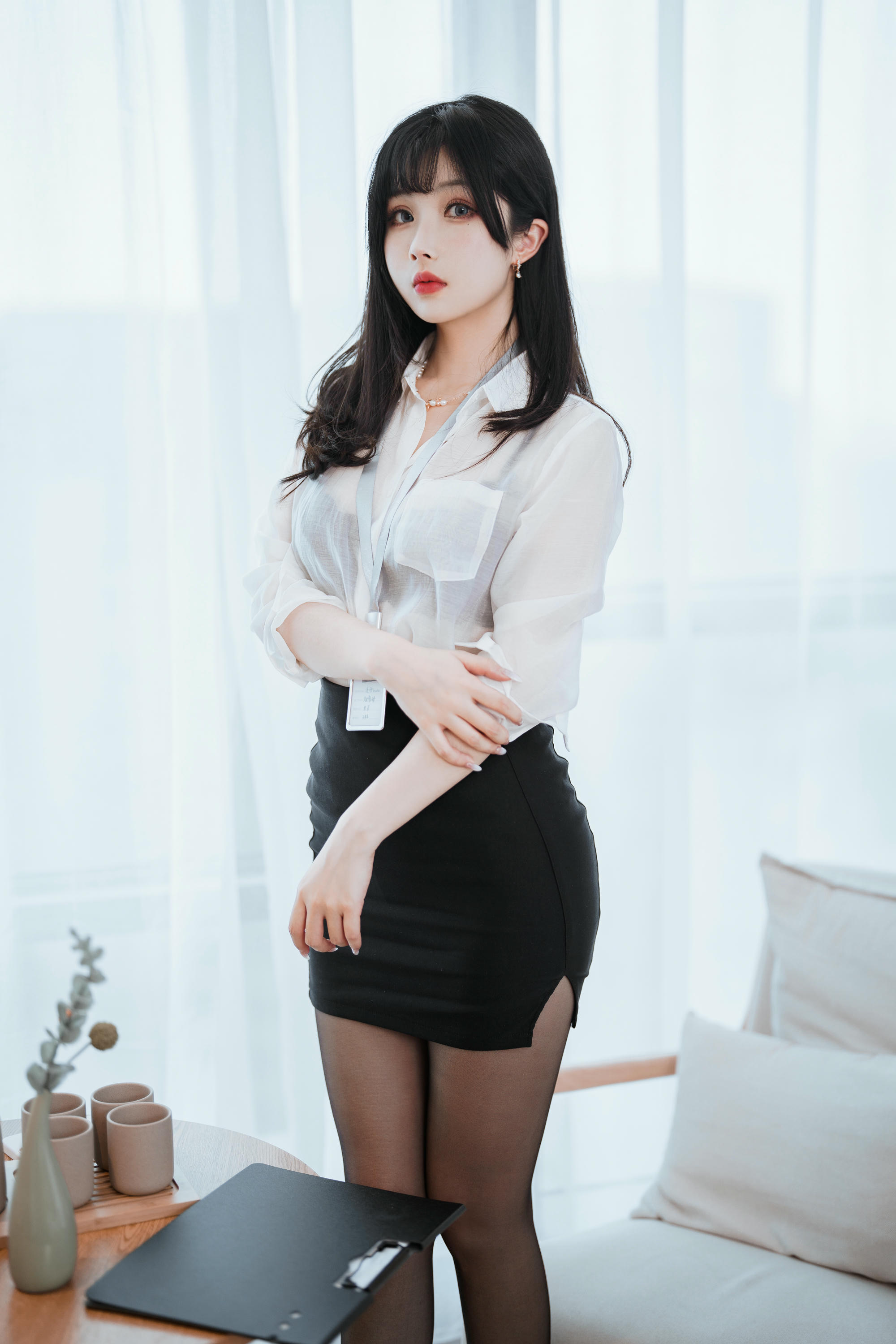 rioko凉凉子 NO.093 &面饼仙儿《黑丝ol制服双人》 [102P11V-1.45GB]-OL前辈_第1集