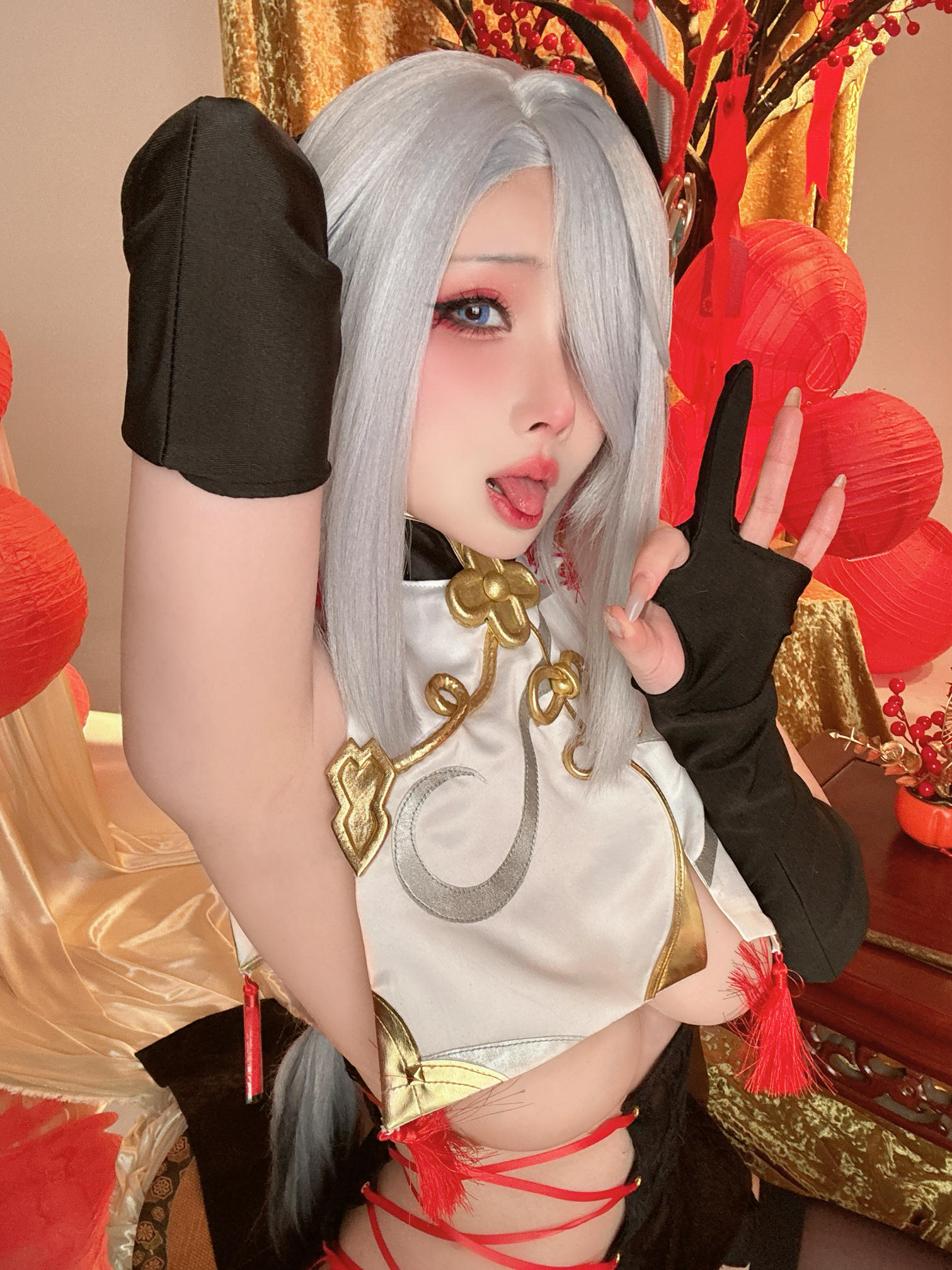 rioko凉凉子 NO.128 申鹤同人旗袍 [46P1V 1.46GB]-自拍+小视频_第1集