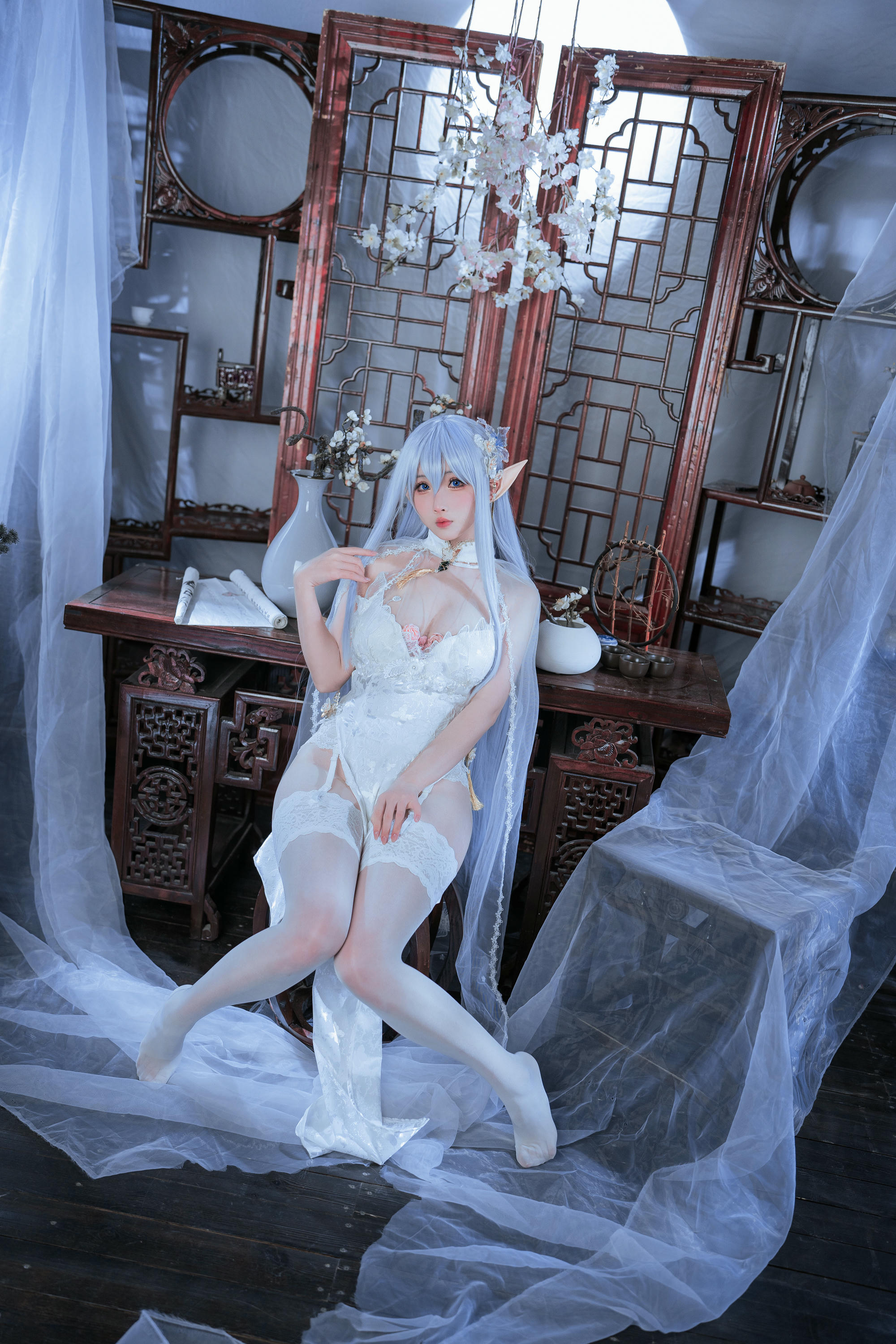 rioko凉凉子 NO.129 阿尔比恩旗袍 [43P11V 876MB]_第1集