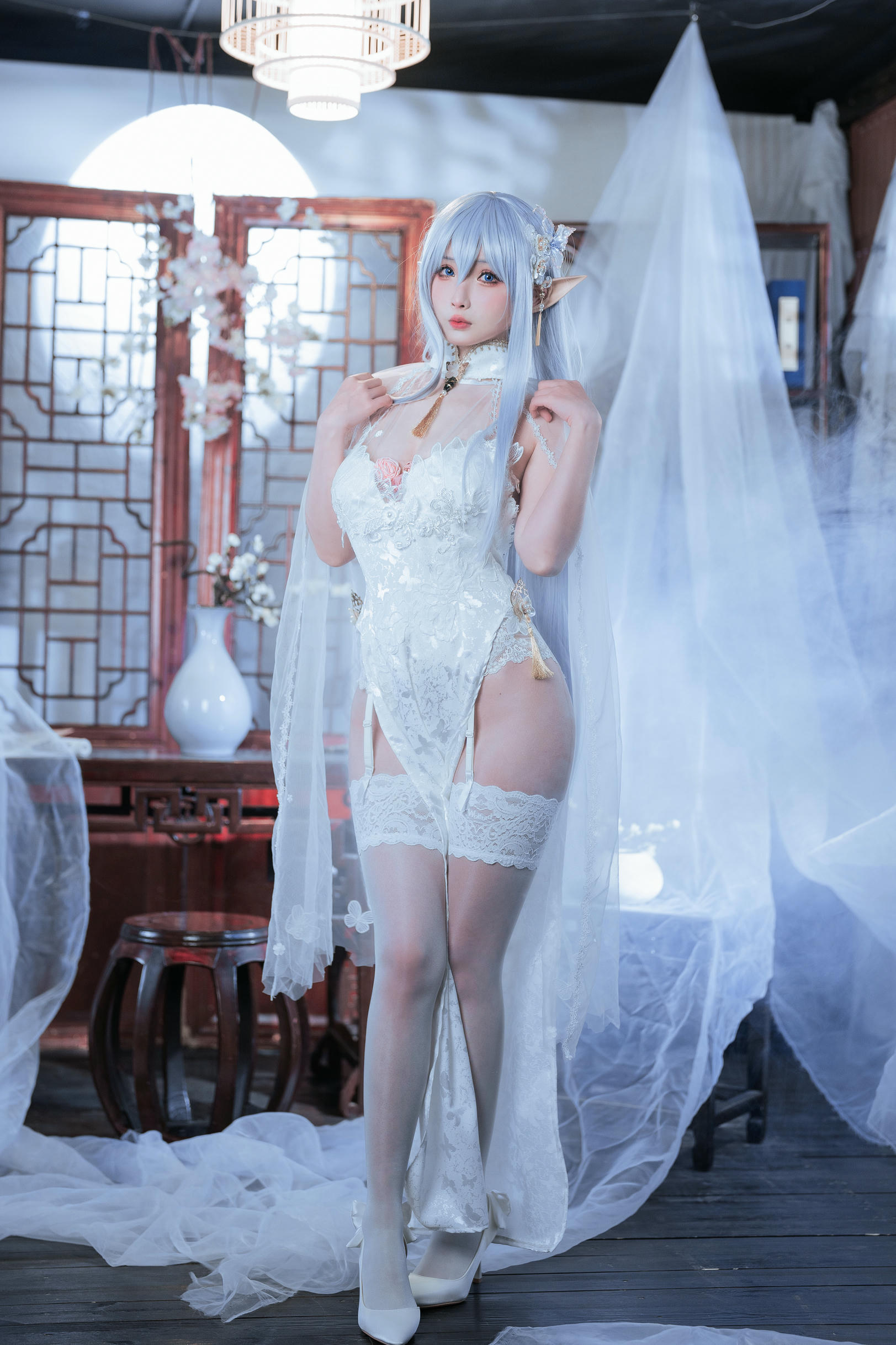 rioko凉凉子 NO.129 阿尔比恩旗袍 [43P11V 876MB]_第1集