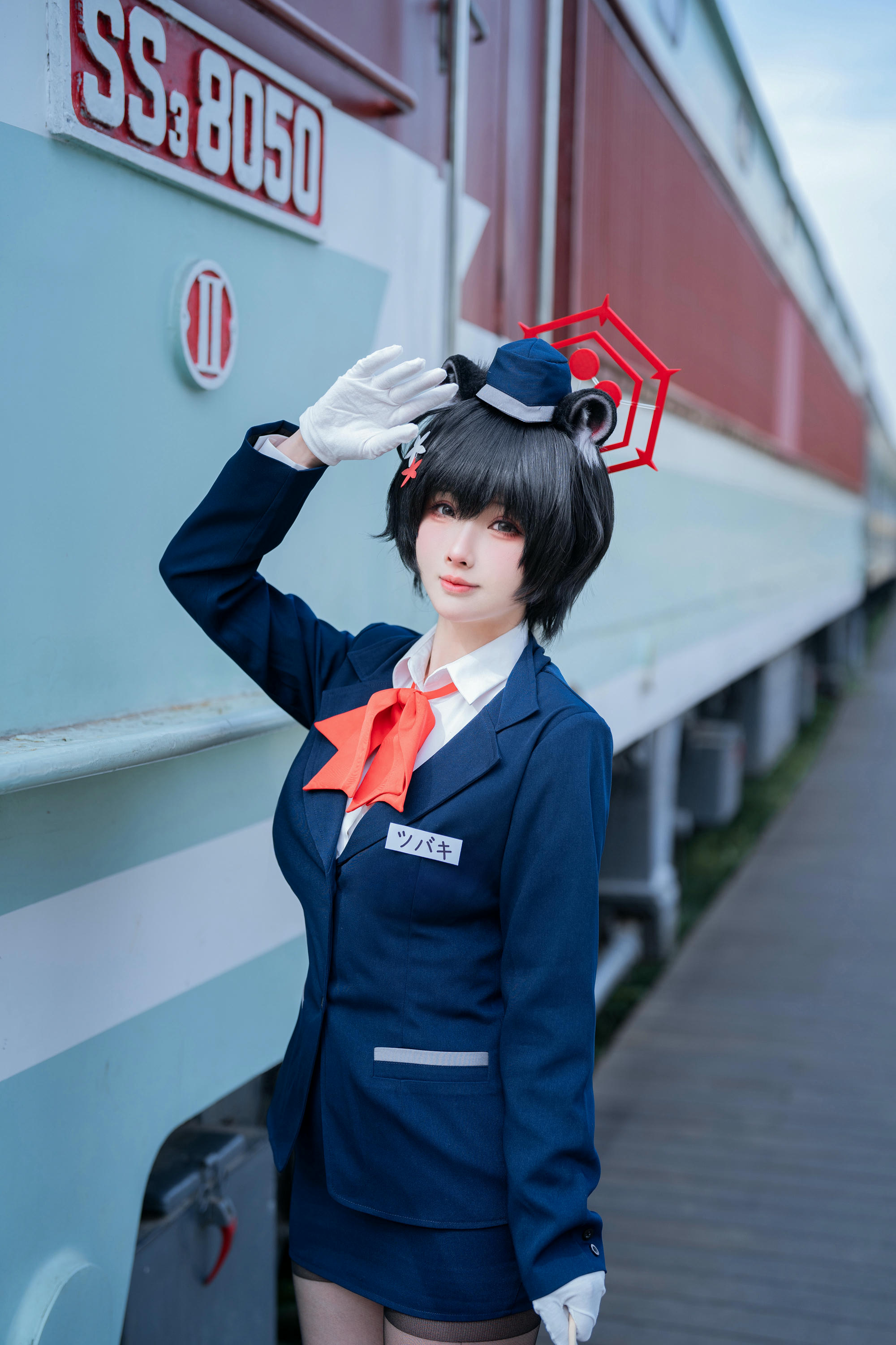 rioko凉凉子 NO.133 蔚蓝档案椿导游 [62P12V 1GB]_第1集