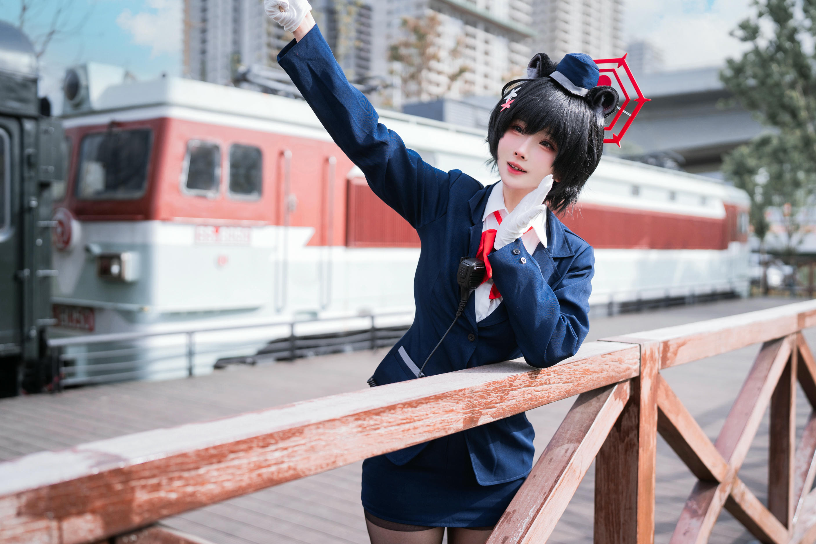 rioko凉凉子 NO.133 蔚蓝档案椿导游 [62P12V 1GB]_第1集