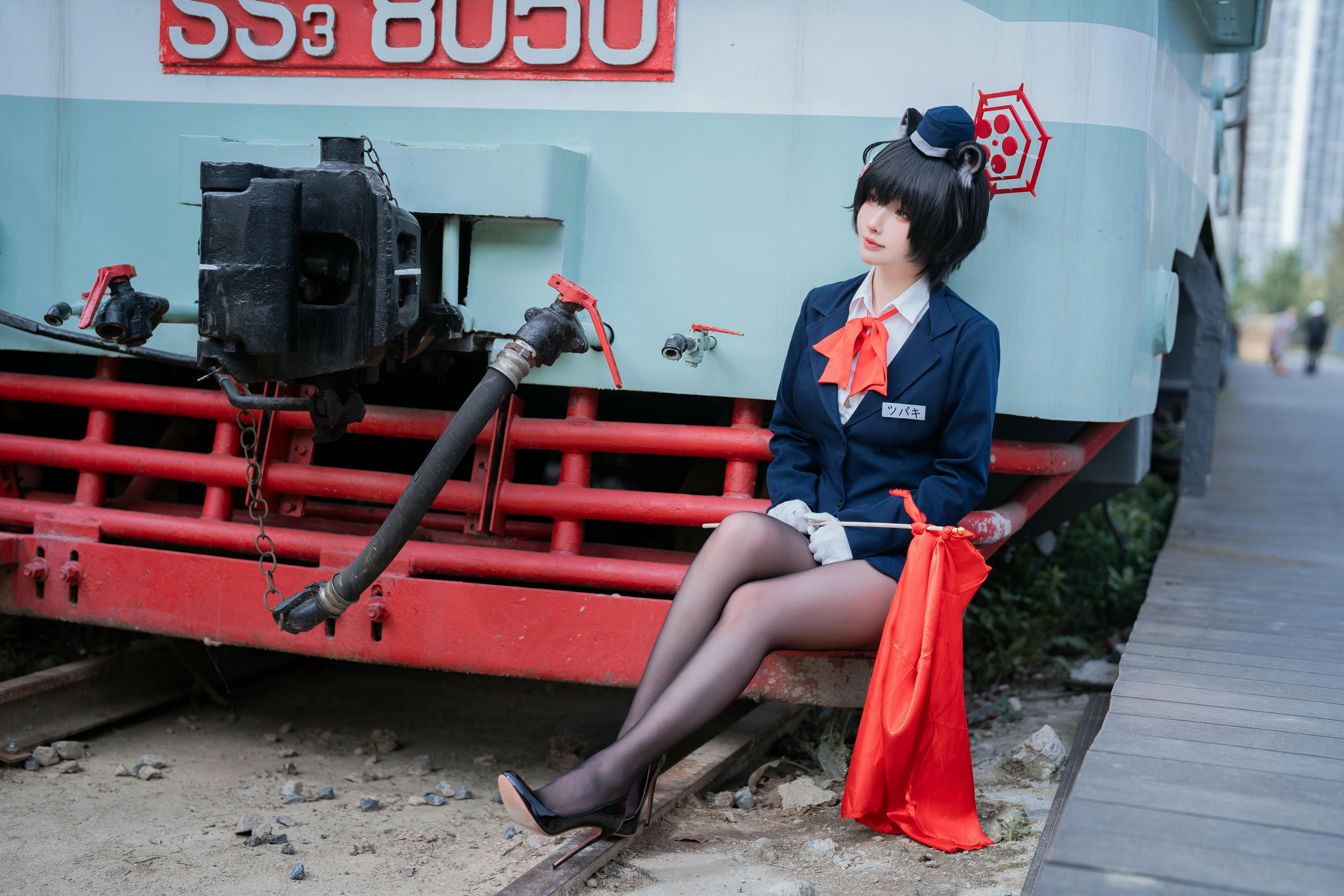 rioko凉凉子 NO.133 蔚蓝档案椿导游 [62P12V 1GB]_第1集