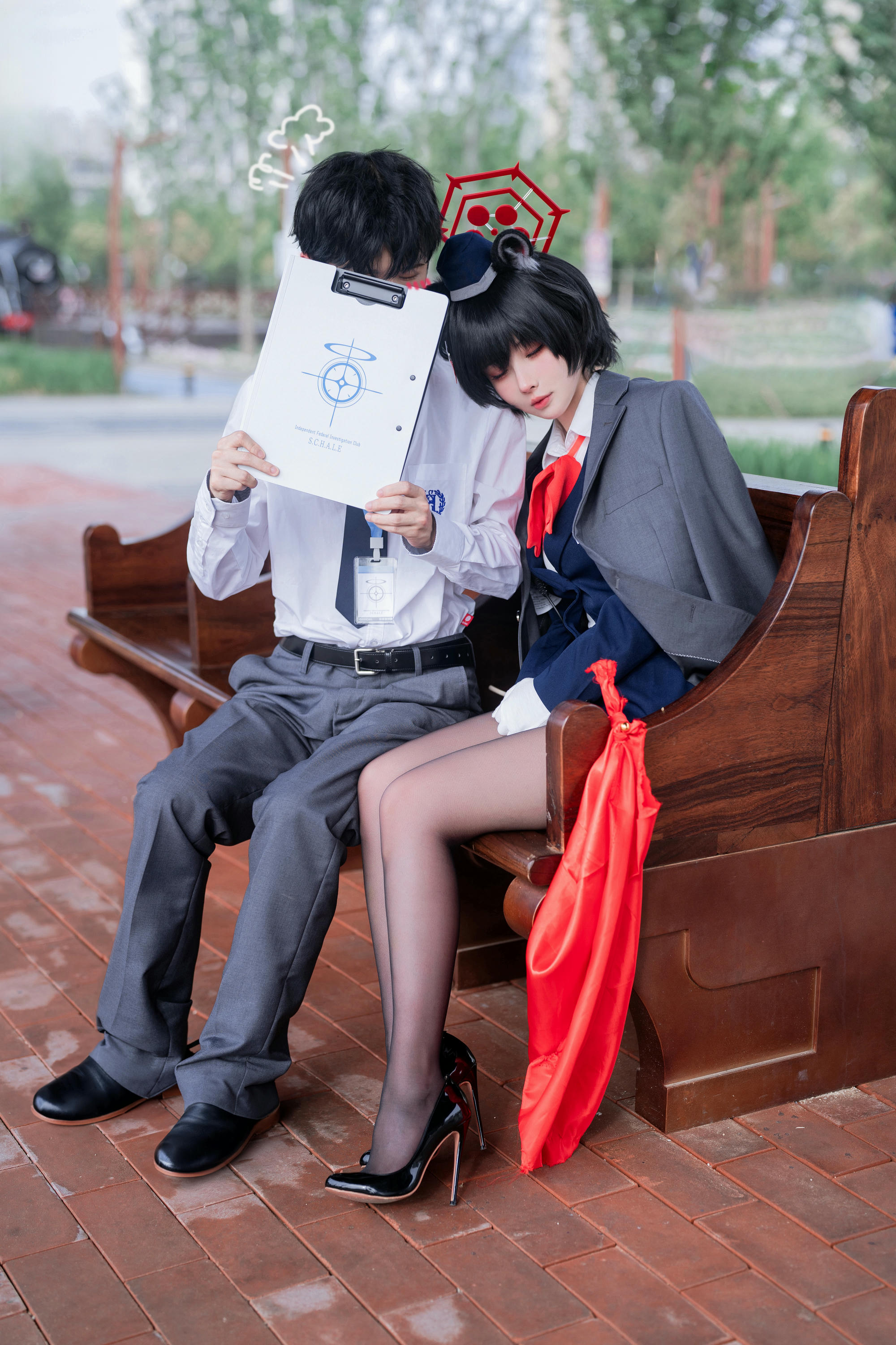 rioko凉凉子 NO.133 蔚蓝档案椿导游 [62P12V 1GB]_第1集