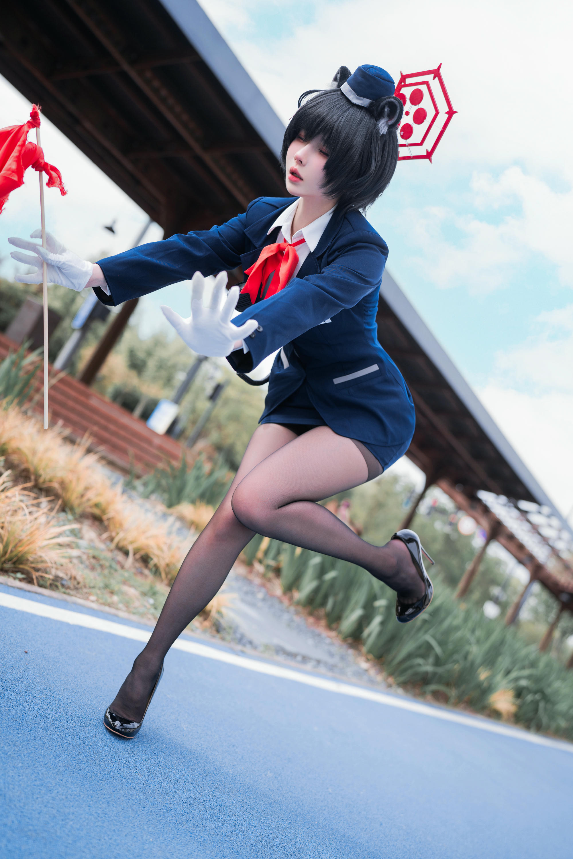rioko凉凉子 NO.133 蔚蓝档案椿导游 [62P12V 1GB]_第1集