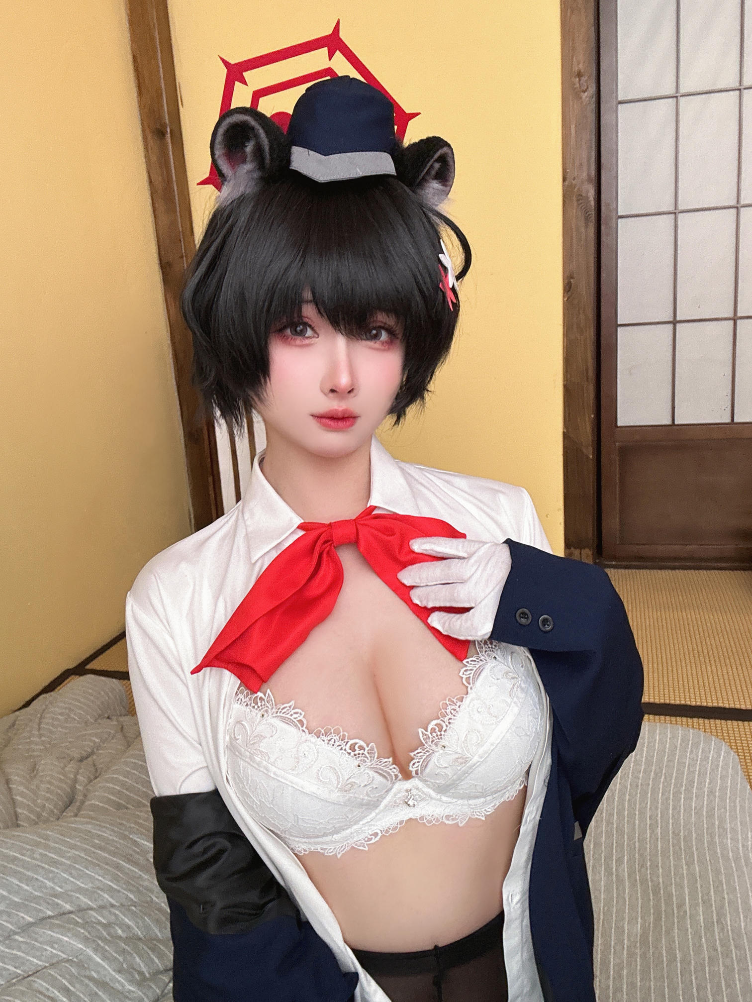 rioko凉凉子 NO.133 蔚蓝档案椿导游 [62P12V 1GB]-自拍＆小视频_第1集