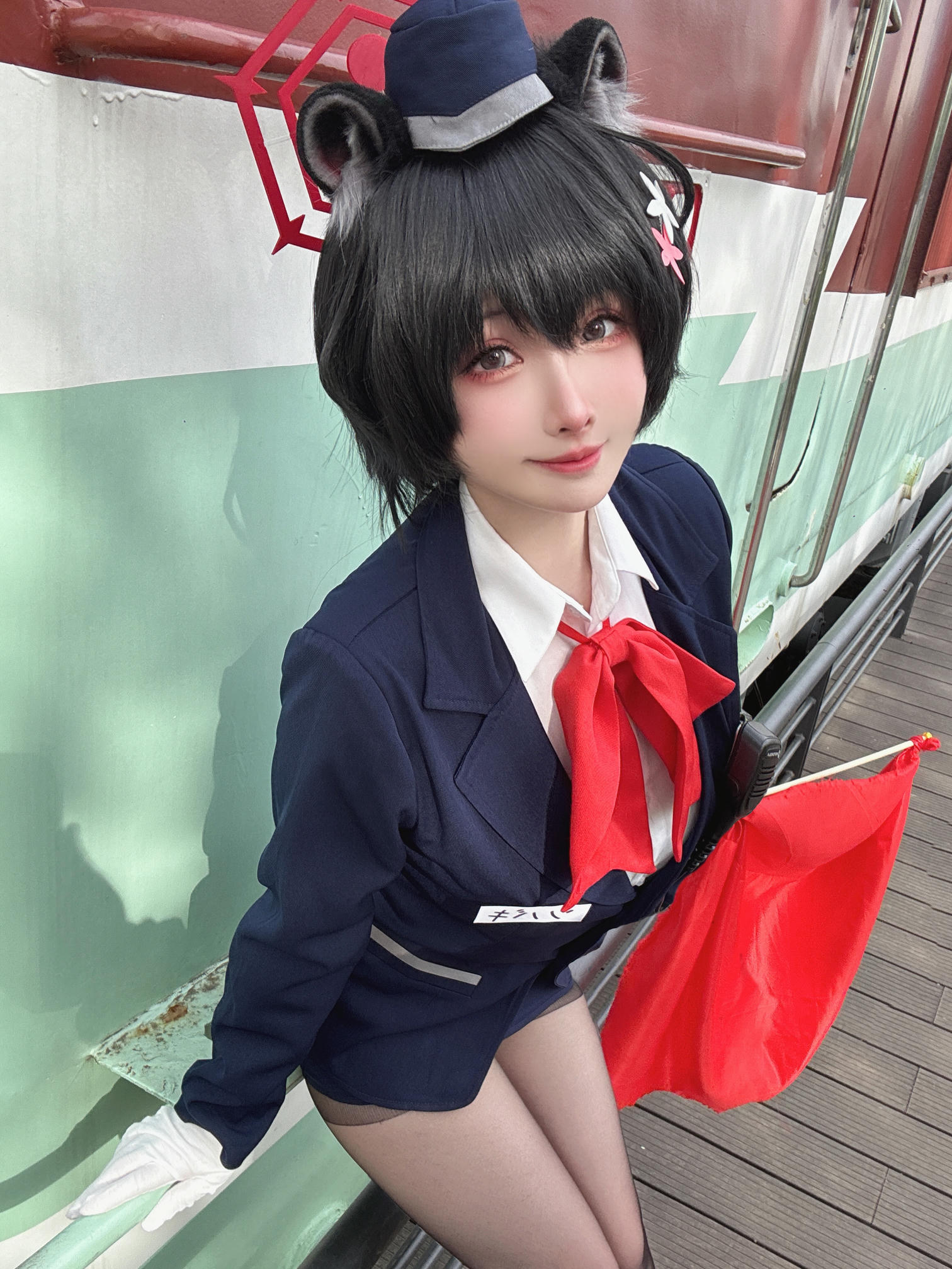 rioko凉凉子 NO.133 蔚蓝档案椿导游 [62P12V 1GB]-自拍＆小视频_第1集