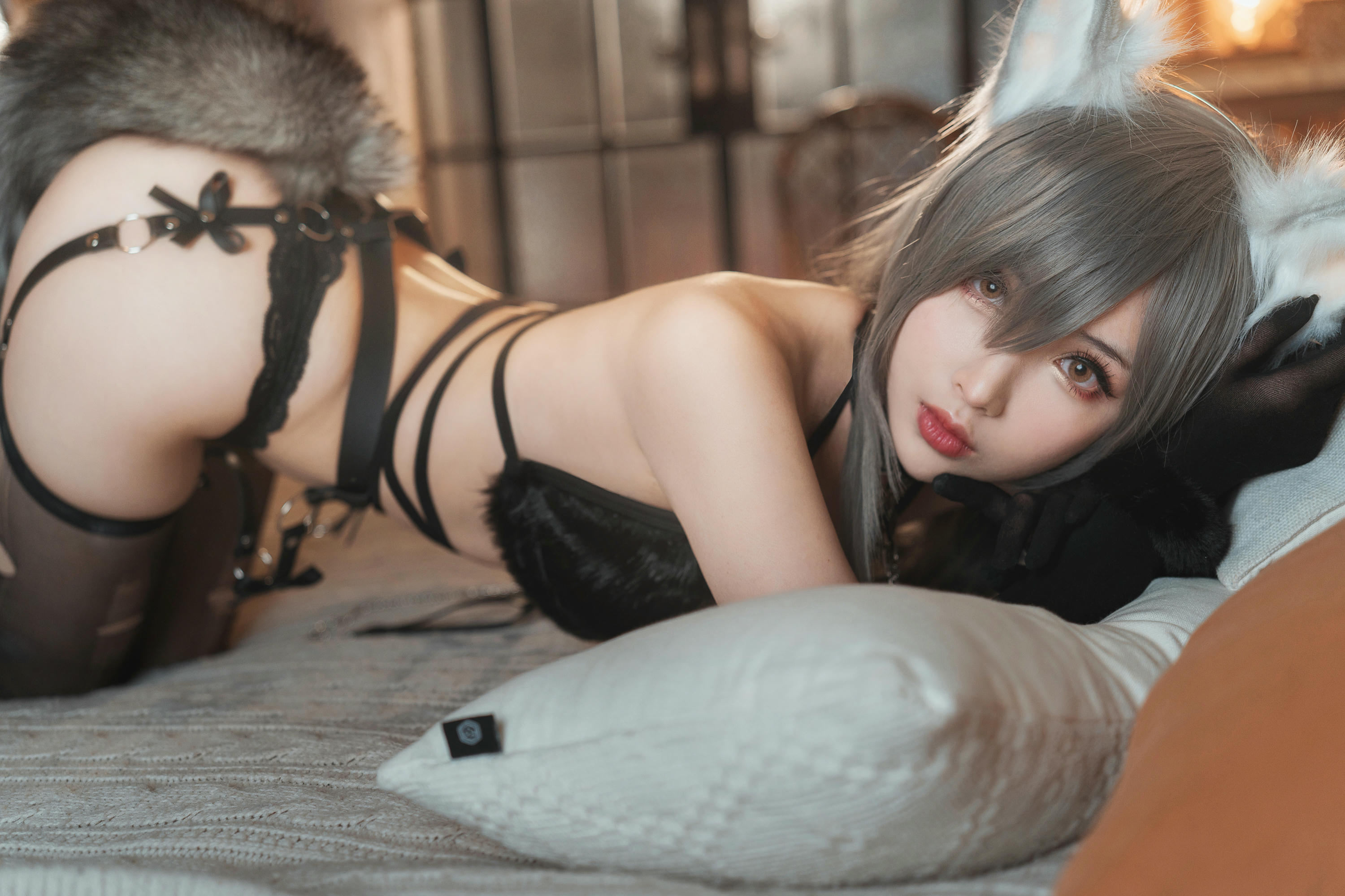 rioko凉凉子 NO.053 受伤的灰狼姐姐 [29P-323MB]_第2集