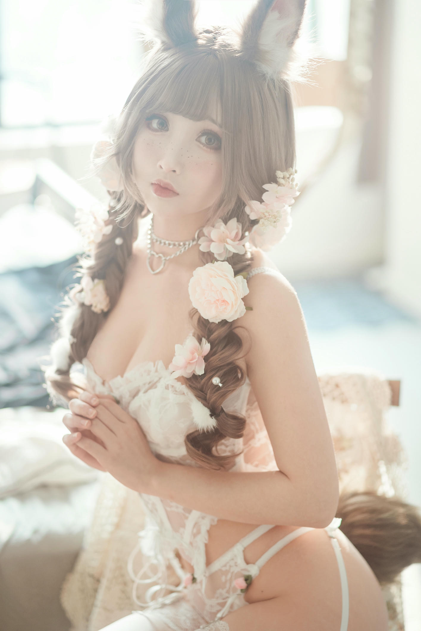 rioko凉凉子 NO.068 花涧兔 [44P8V-0.99GB]-正片_第1集