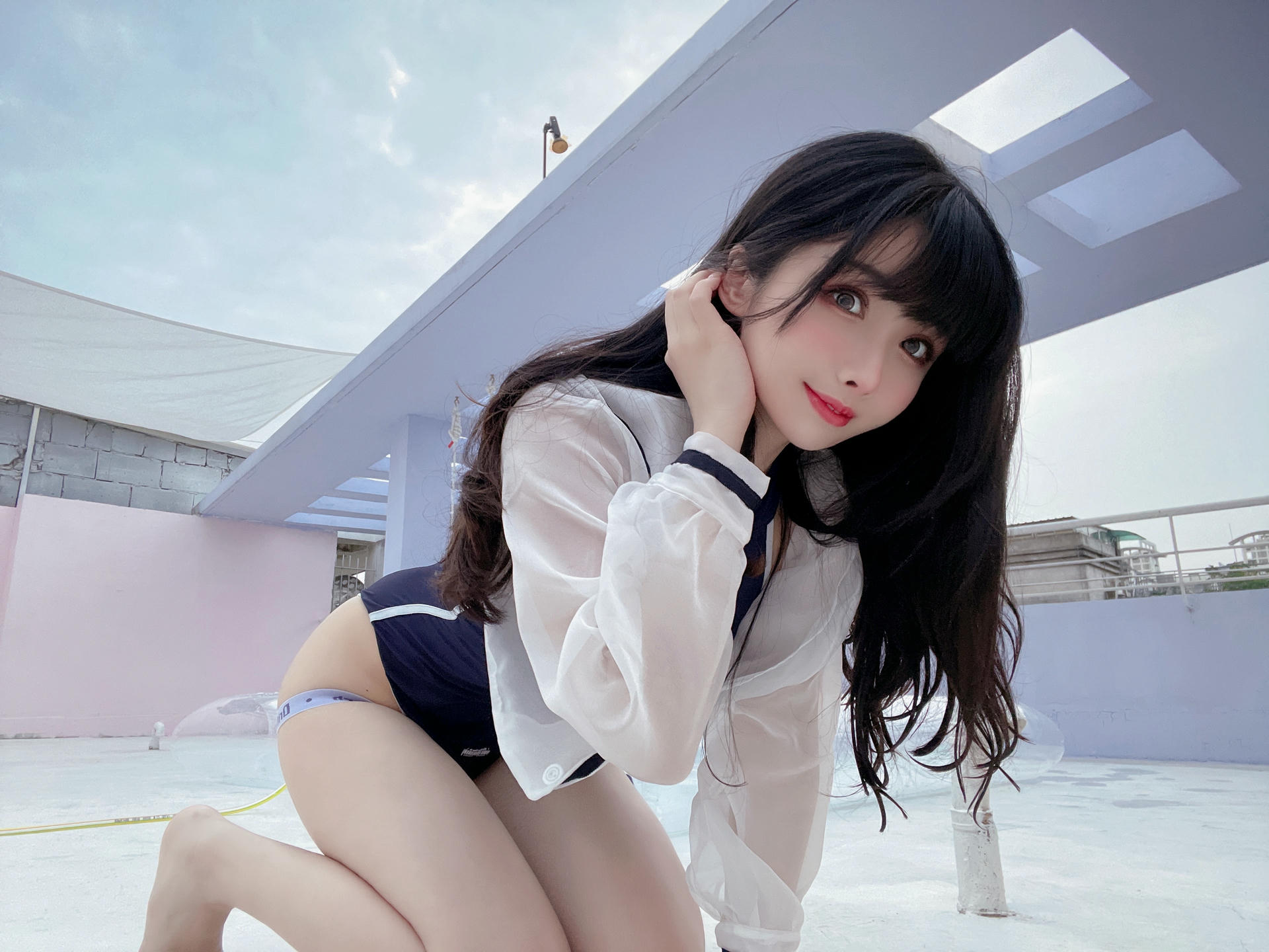rioko凉凉子 NO.072 天台竞泳 [50P1V-247MB]-自拍_第1集